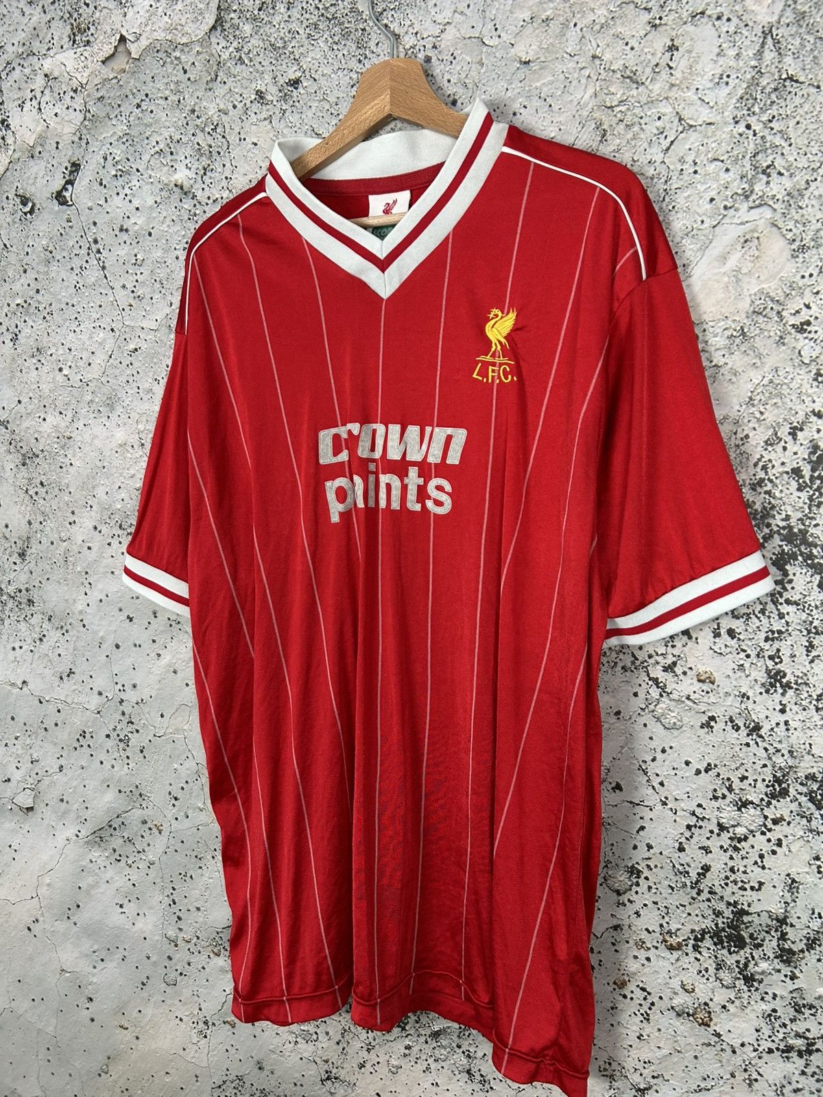 Vintage Soccer Draw Liverpool FC Retro Football Jersey Hype Sport Size US XXL / EU 58 / 5 - 2 Thumbnail