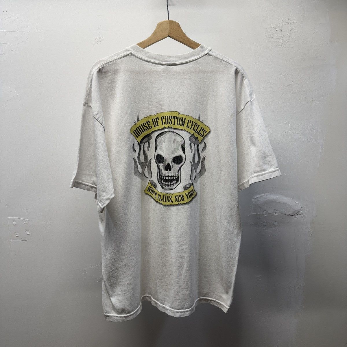 Vintage Faded Chopfellas Biker Shirt ERD Grunge WCC Chrome Thrashed Size US XL / EU 56 / 4 - 2 Thumbnail