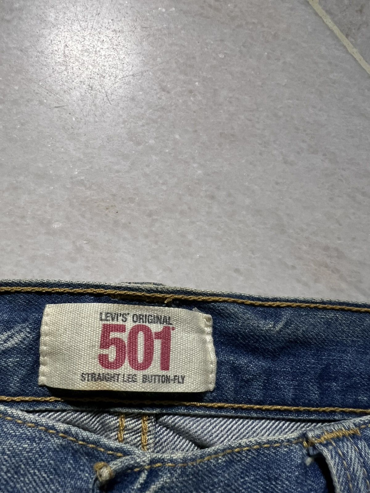 Levi's × Levi's Vintage Clothing 💥Rare💥Vintage 90’Levis 501 Kurt Corbain Distressed Jeans Size US 30 / EU 46 - 15 Thumbnail