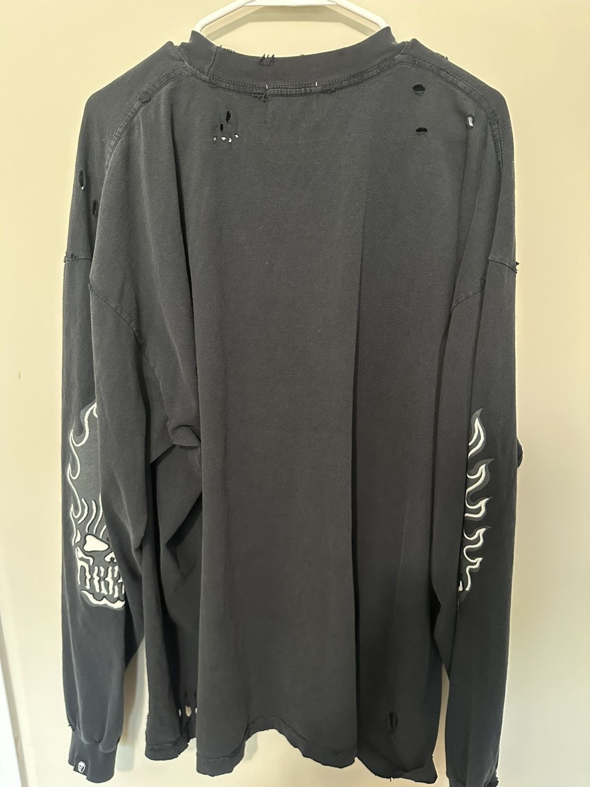 Vintage × Warren Lotas Warren Lotas Flame Reaper Distressed Long Sleeve Tee XXL Size US XXL / EU 58 / 5 - 6 Thumbnail