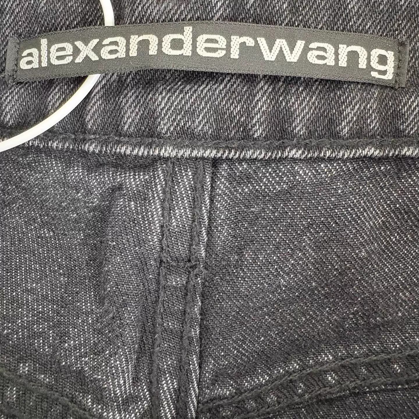 Alexander Wang Alexanderwang EZ mid-waist logo pocket denim jean 29 Size US 29 - 3 Thumbnail