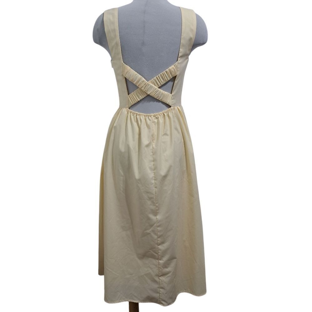 Other Rihoas Square Neck Criss Cross Back Sleeveless Midi Dress Li Size S / US 4 / IT 40 - 3 Thumbnail
