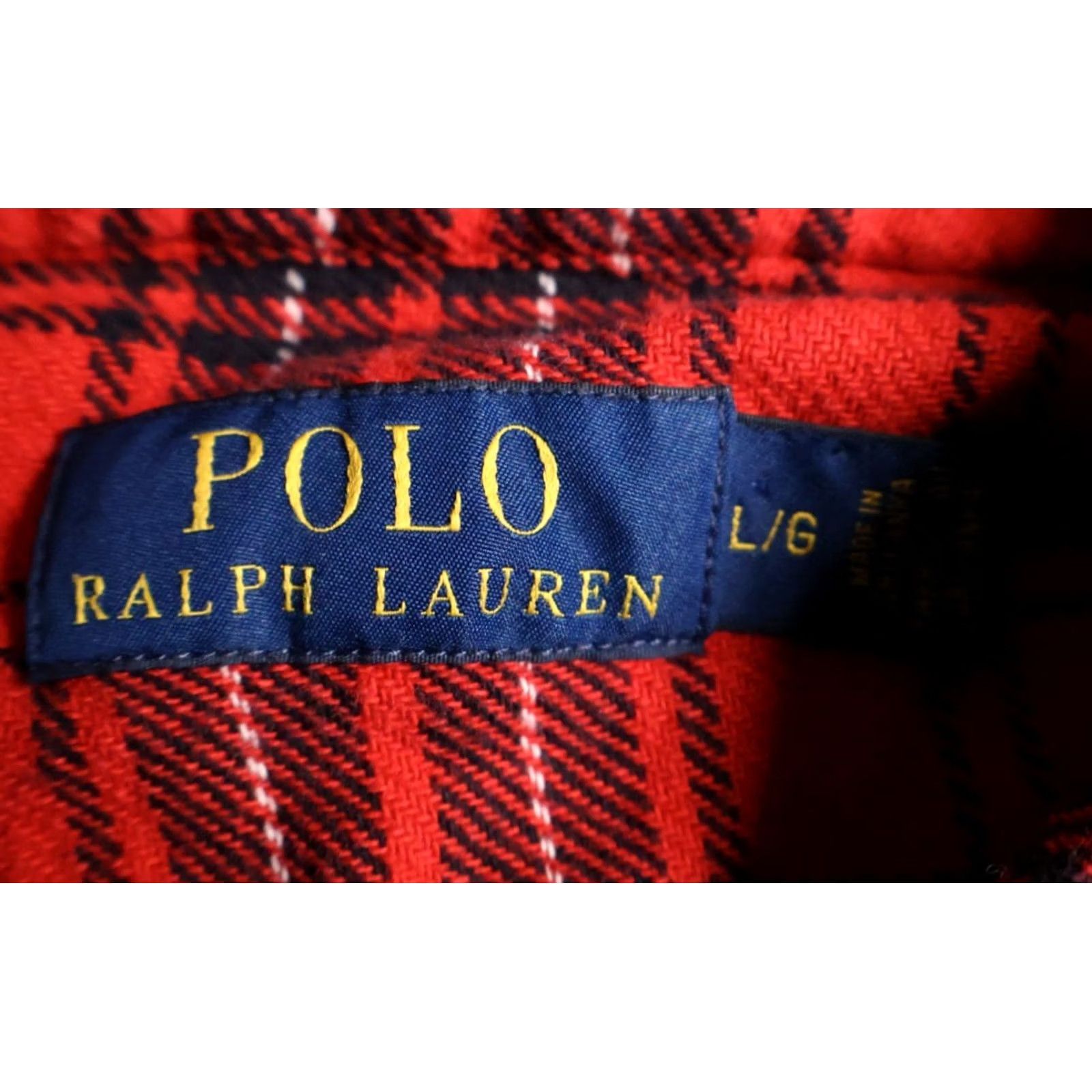 Polo Ralph Lauren Polo Ralph Lauren Shirt Mens Large Red Black Plaid Flannel Snap Western Style Slim Fit Button-Up Casual Workwear Size US L / EU 52-54 / 3 - 3 Thumbnail