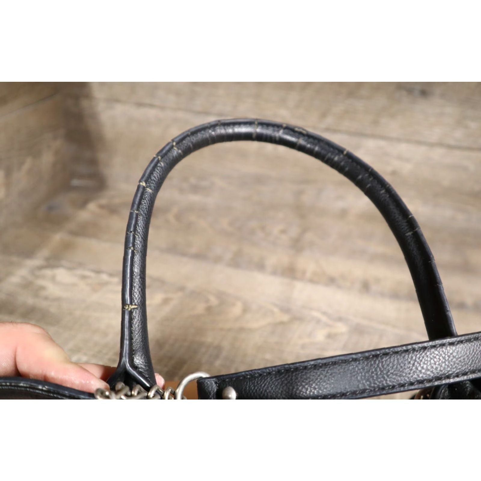 Nine West Nine West Purse Shoulder Bag Women Brown Leather Strap Pockets Pocketbook Size ONE SIZE - 7 Thumbnail