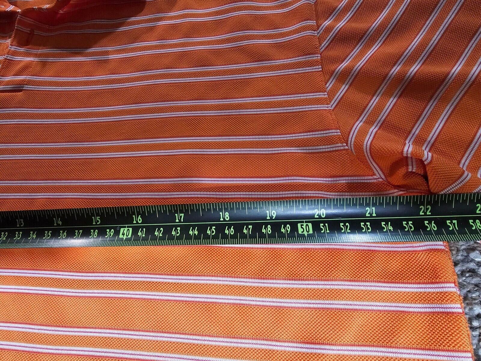 Nike Broadlands Golf Club Nike Polo shirt large orange striped Size US L / EU 52-54 / 3 - 5 Thumbnail