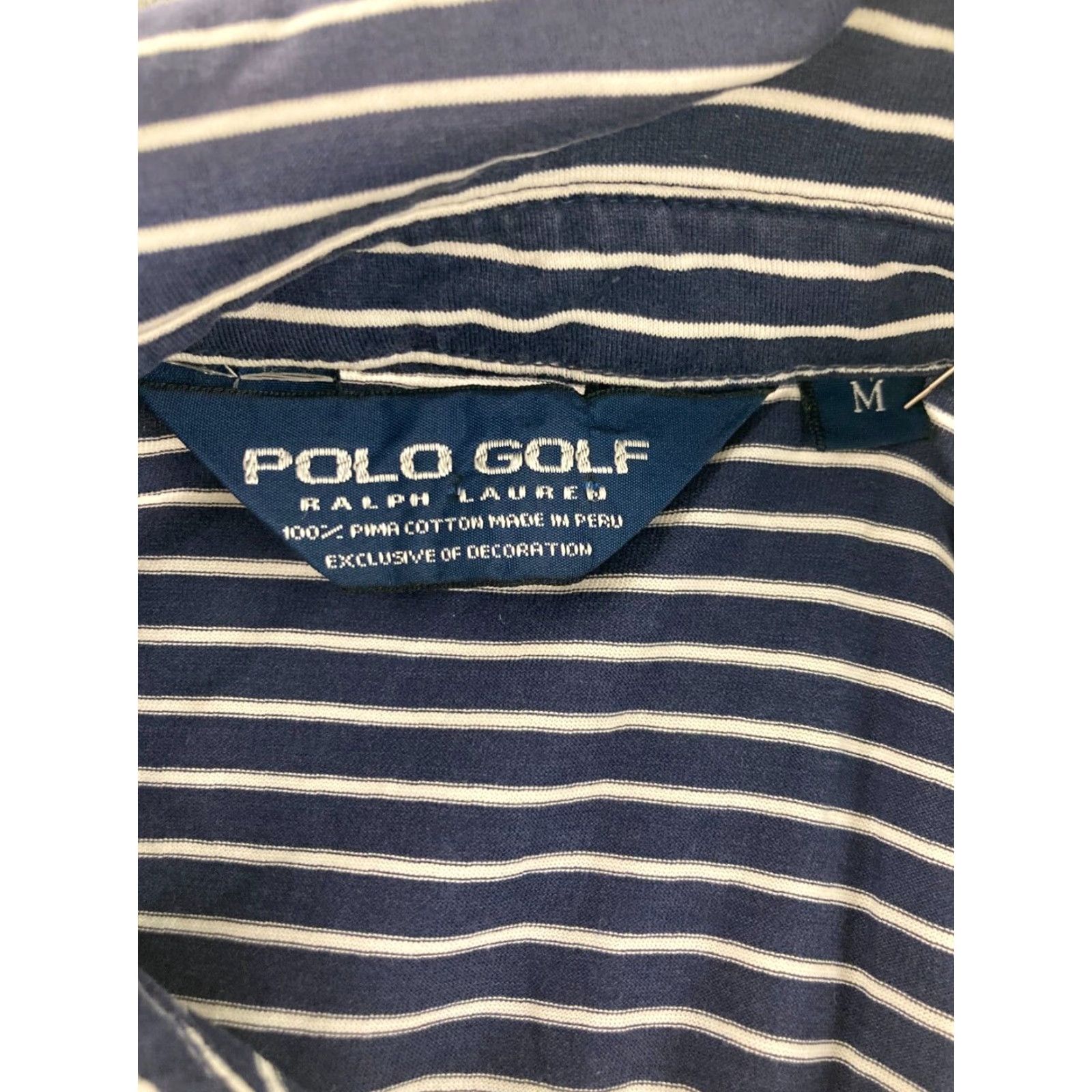 Polo Ralph Lauren Polo Ralph Lauren Shirt Mens Medium Blue Striped Short Sleeve Casual Adult Size US M / EU 48-50 / 2 - 4 Thumbnail