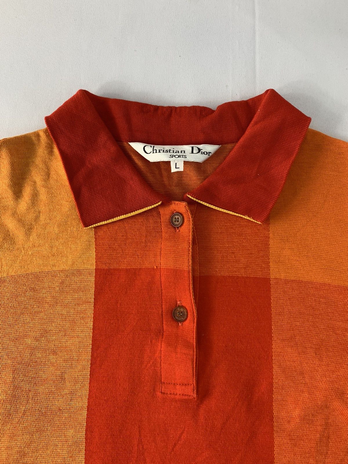 Christian Dior Monsieur × Vintage CD Sports Christian Dior Sport Checked Longsleeve Tee Size M / US 6-8 / IT 42-44 - 3 Thumbnail