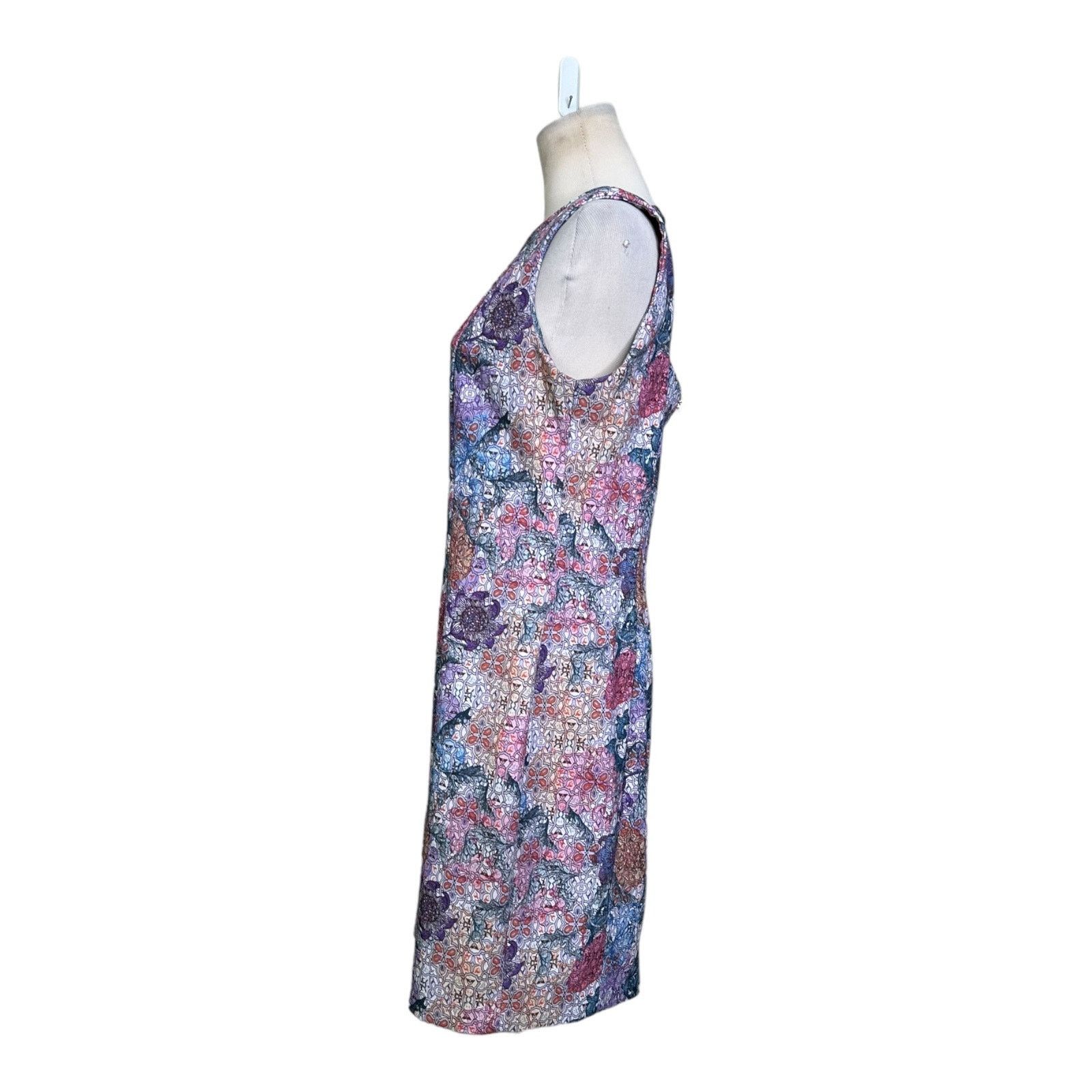 H&M H&M colorful floral sleeveless sheath mini dress size 12 Size XL / US 12-14 / IT 48-50 - 8 Thumbnail