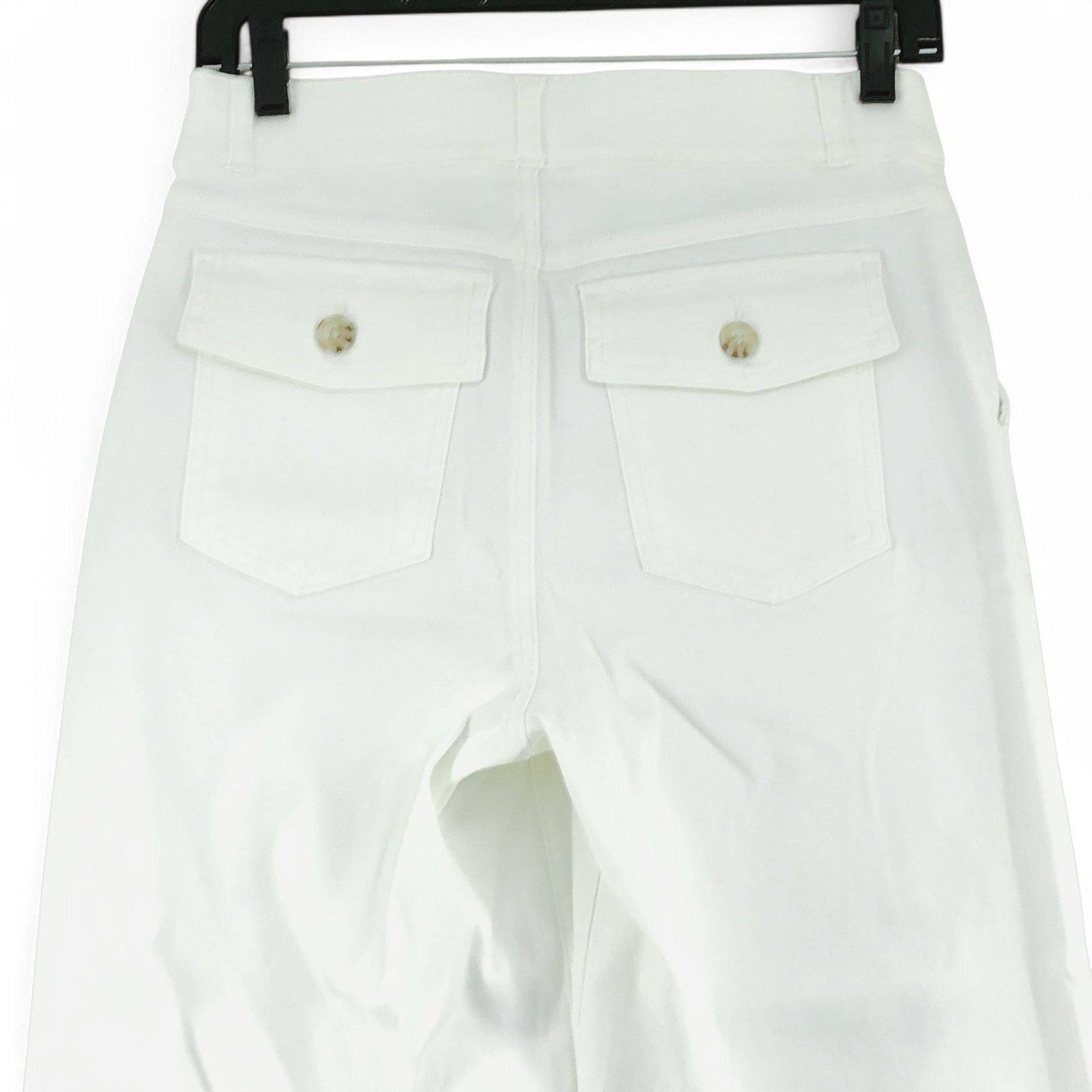 Spanx Spanx Size M Pants Twill Pull On Cropped Stretch White Size 29" - 6 Thumbnail