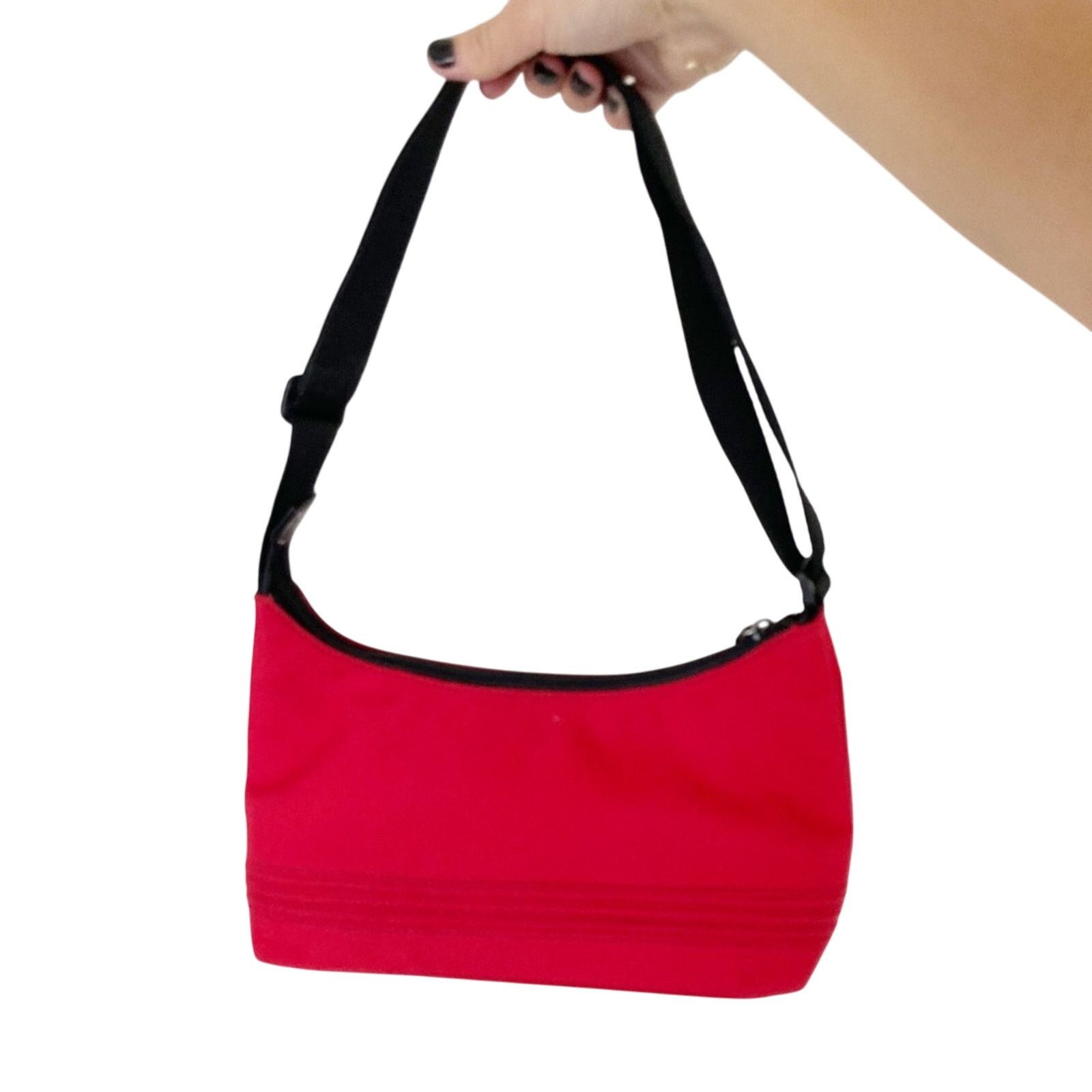 Tommy Hilfiger Tommy Hilfiger Red Y2K Mini Canvas Handbag Size ONE SIZE - 3 Thumbnail