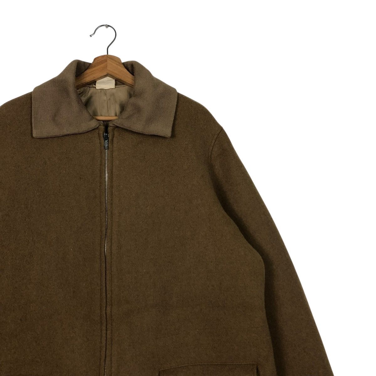Yohji Yamamoto 🔥VINTAGE CHORE WOOL JACKET Y’S FOR MEN ZIPPER HIGH COLLAR Size US M / EU 48-50 / 2 - 8 Thumbnail