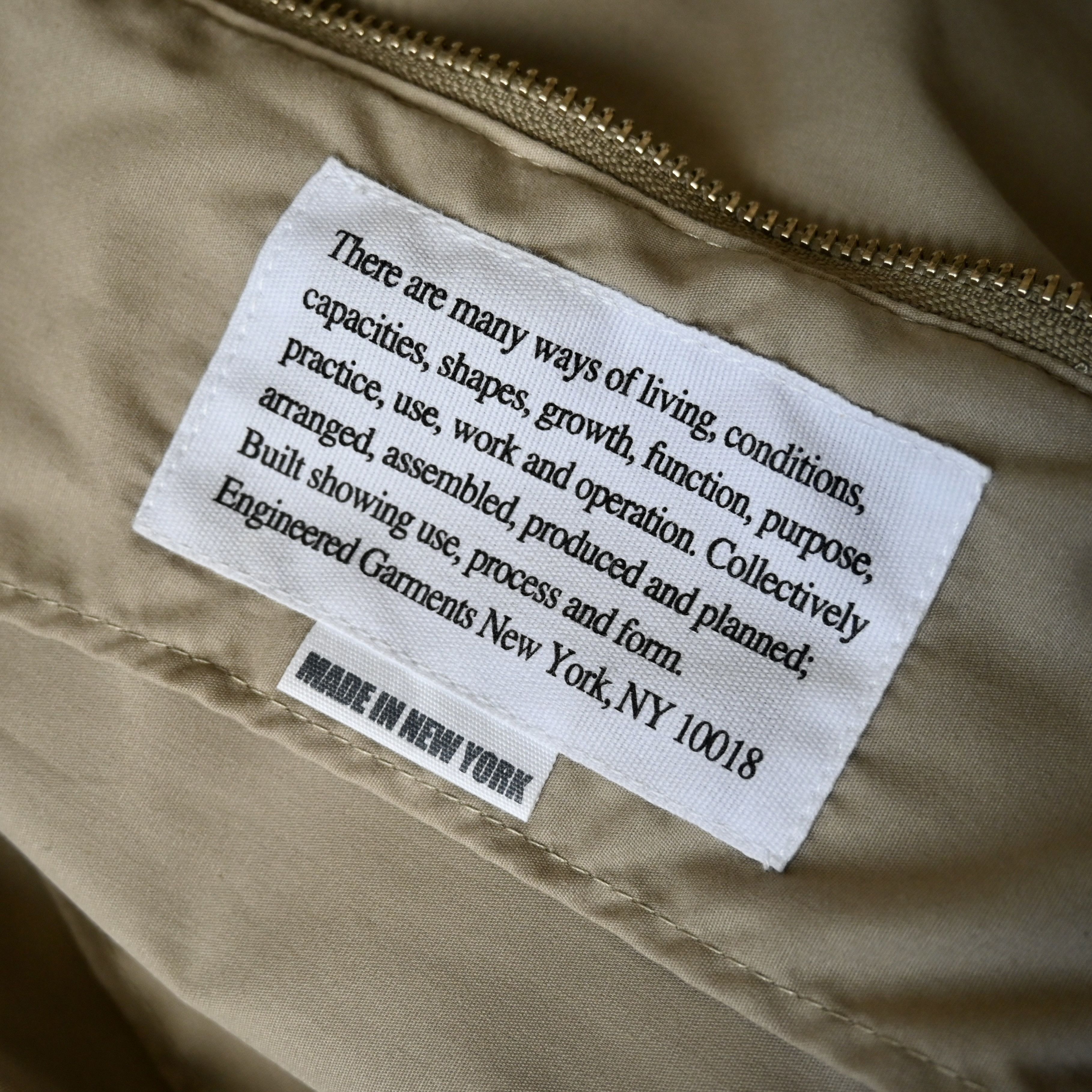 Engineered Garments UNUSED, ENGINEERED GARMENTS, Tanker Jacket, Tan, XXS Size US XXS / EU 40 - 11 Thumbnail