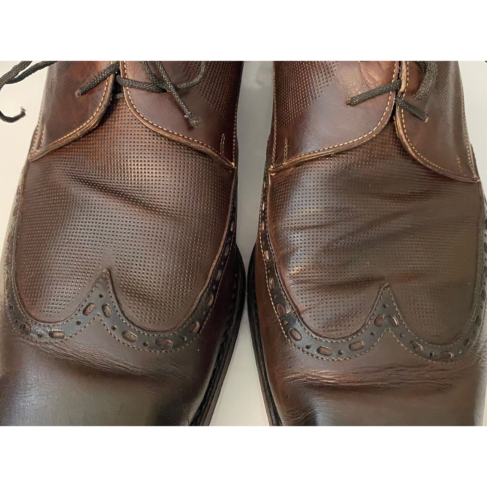 Vintage Calzoleria Harris Italy Barney's NY Handmade Oxford Wing Tip Size US 10.5 / EU 43-44 - 2 Thumbnail