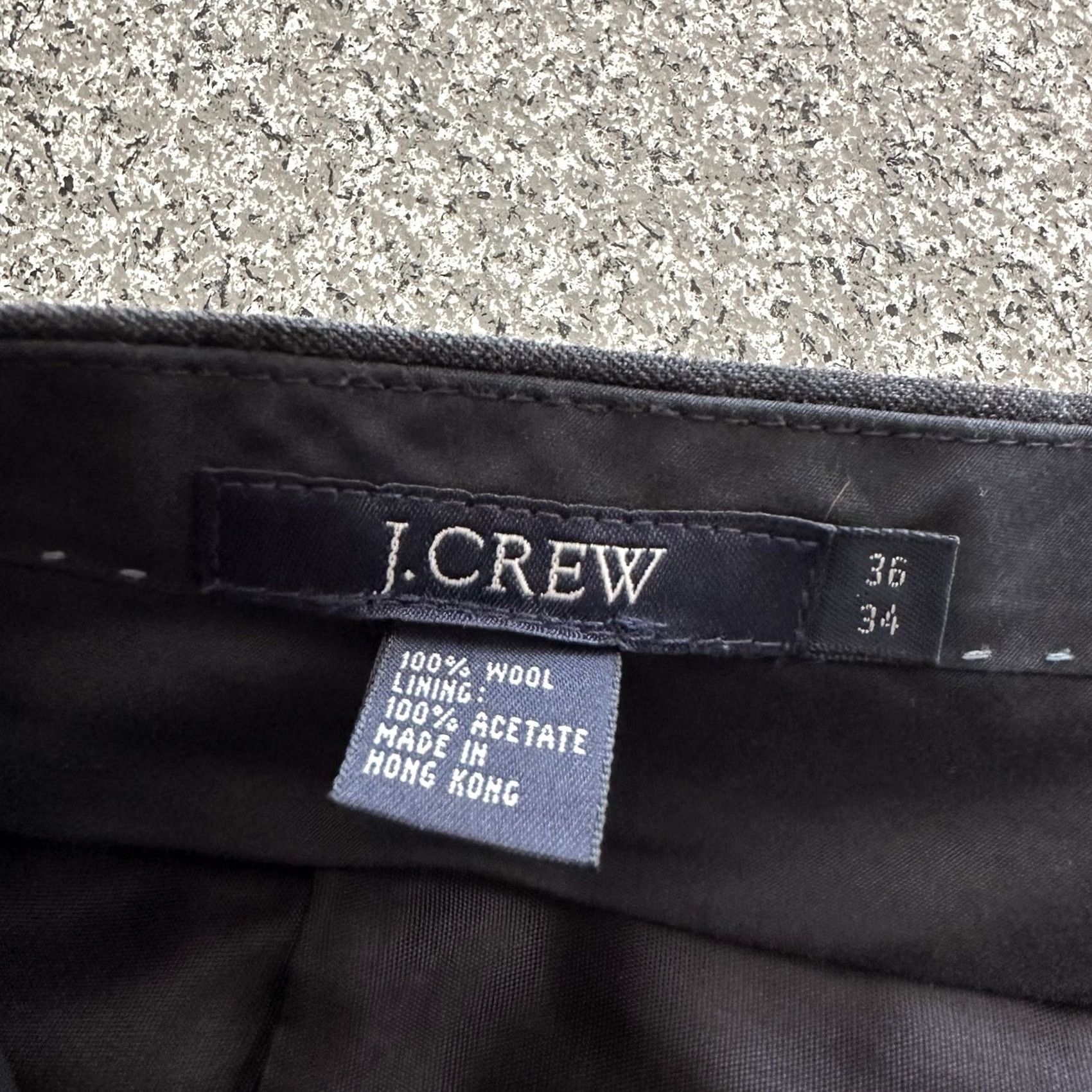J.Crew J.CREW Wool Dress Pants Slim Fit Trousers Gray Mens Size 36 x 33 Flat Front Dress Pants Size US 36 / EU 52 - 5 Thumbnail