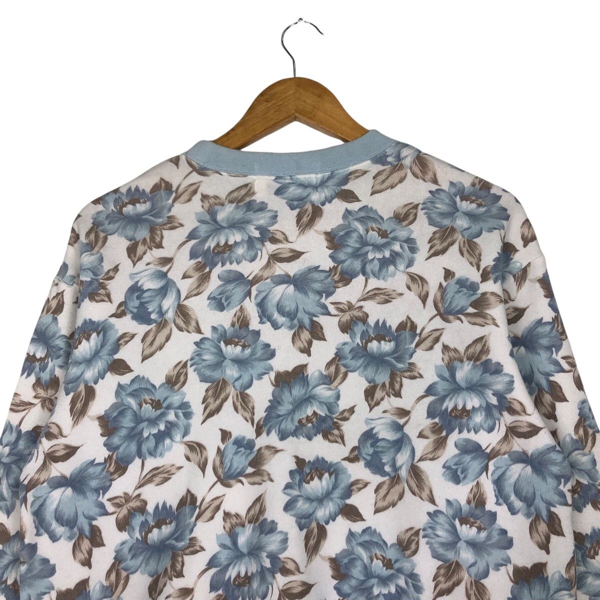 Japanese Brand × Vintage Vintage Floral Rare Design Sweatshirt 90s Streetwear Size US M / EU 48-50 / 2 - 8 Thumbnail