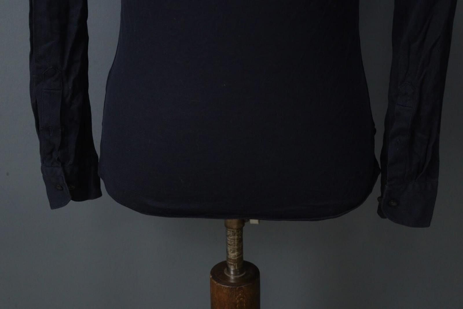 Eton Eton Navy 100% Cotton Slim Fit Button Down Shirt Size XS Size US XS / EU 42 / 0 - 10 Thumbnail