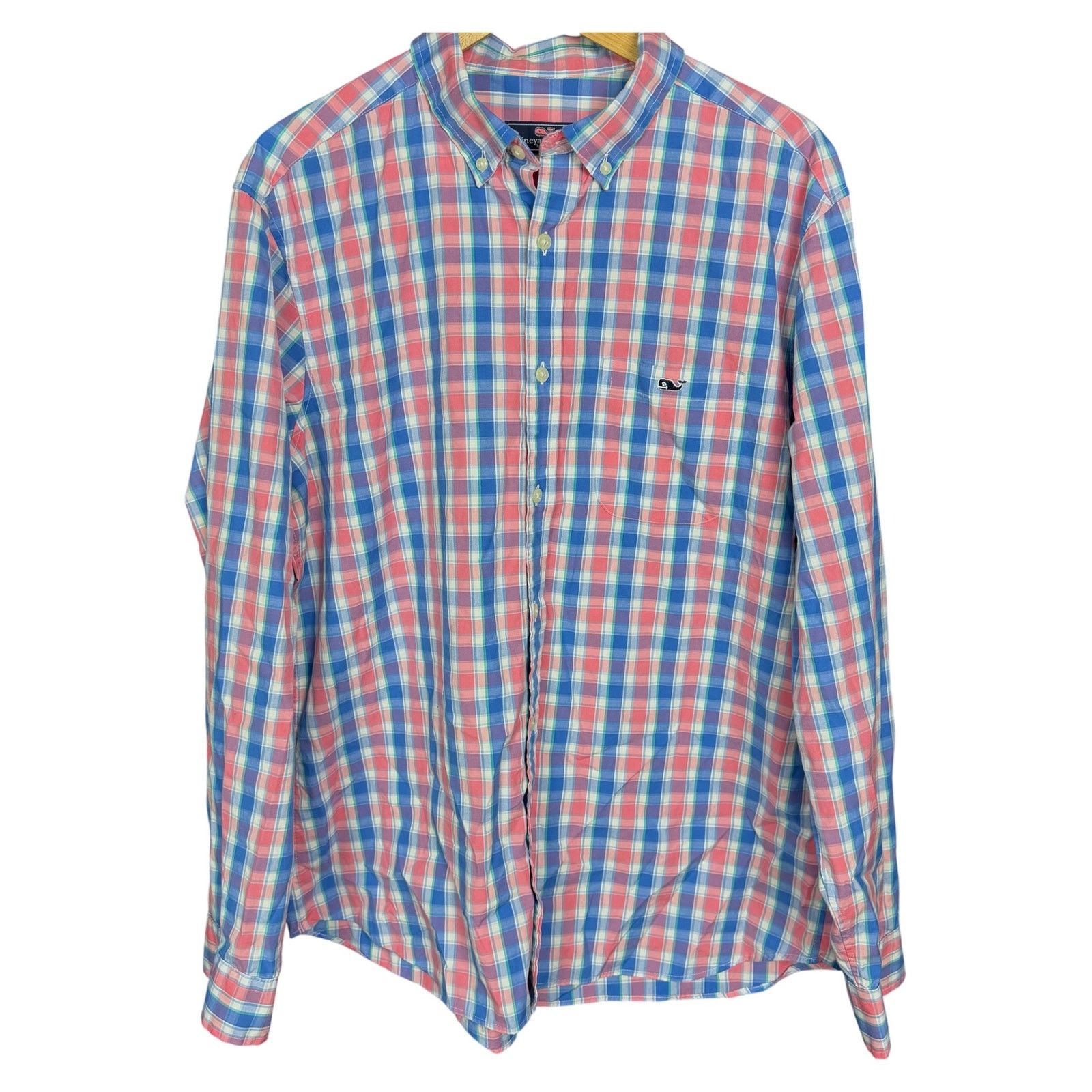 Vineyard Vines Vineyard Vines Gingham Men's Large Button Down Preppy Shirt Size US L / EU 52-54 / 3 - 7 Thumbnail