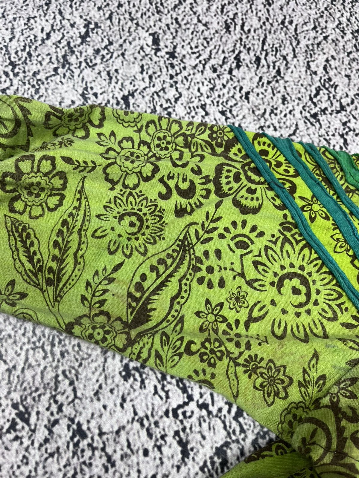 Japanese Brand Vintage Bares Mushroom Acid Green Hippie Top Size M / US 6-8 / IT 42-44 - 6 Thumbnail