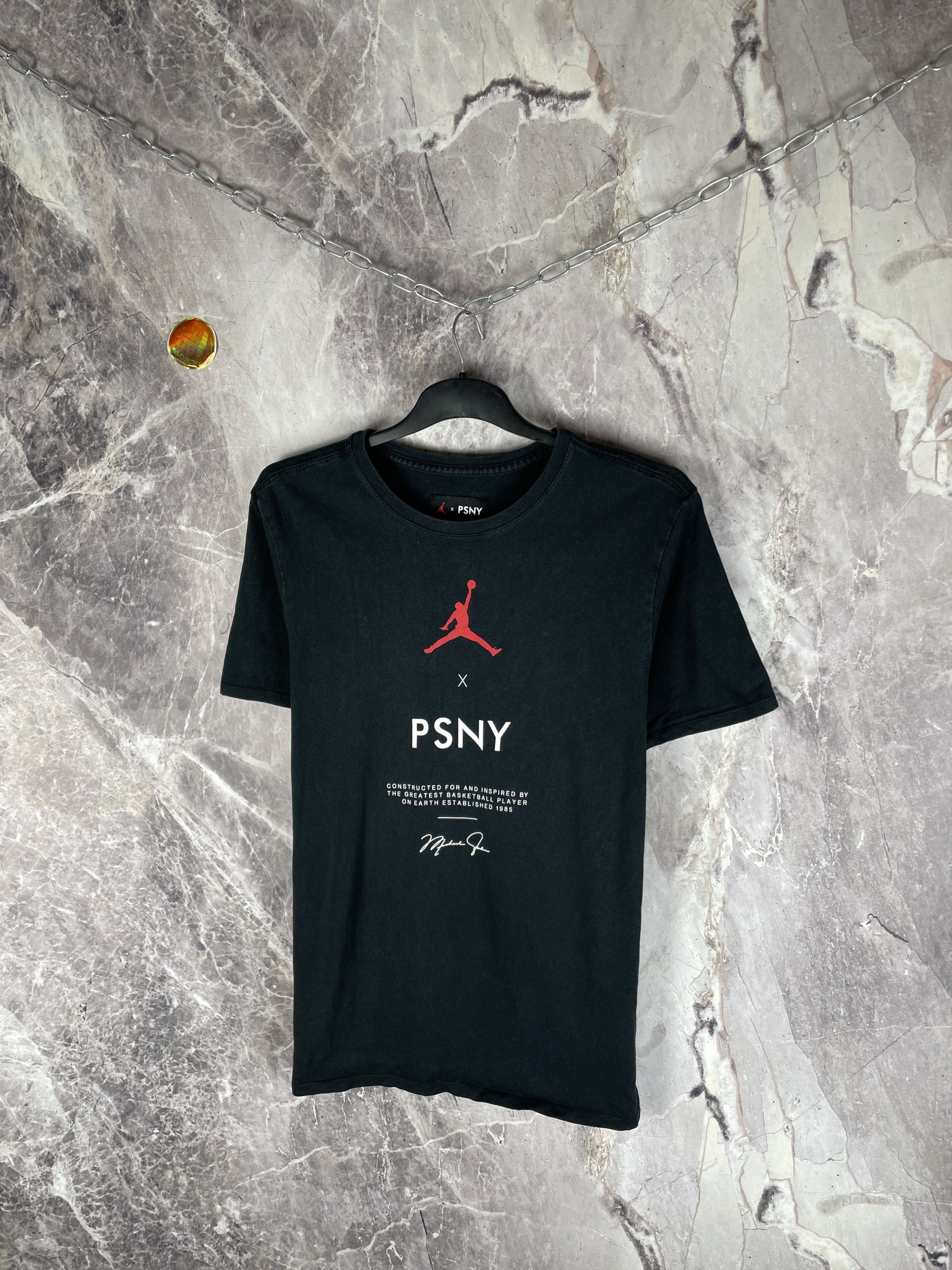 Jordan Brand Nike Jordan X PSNY SS Tee Black Size US L / EU 52-54 / 3 - 2 Thumbnail