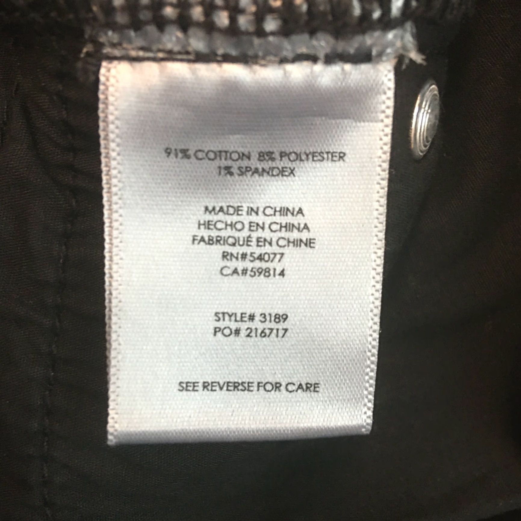 Denime NB Womens Jeans Straight Low Rise Regular Fit Black Denim Size 8 Size 30" / US 8 / IT 44 - 7 Thumbnail