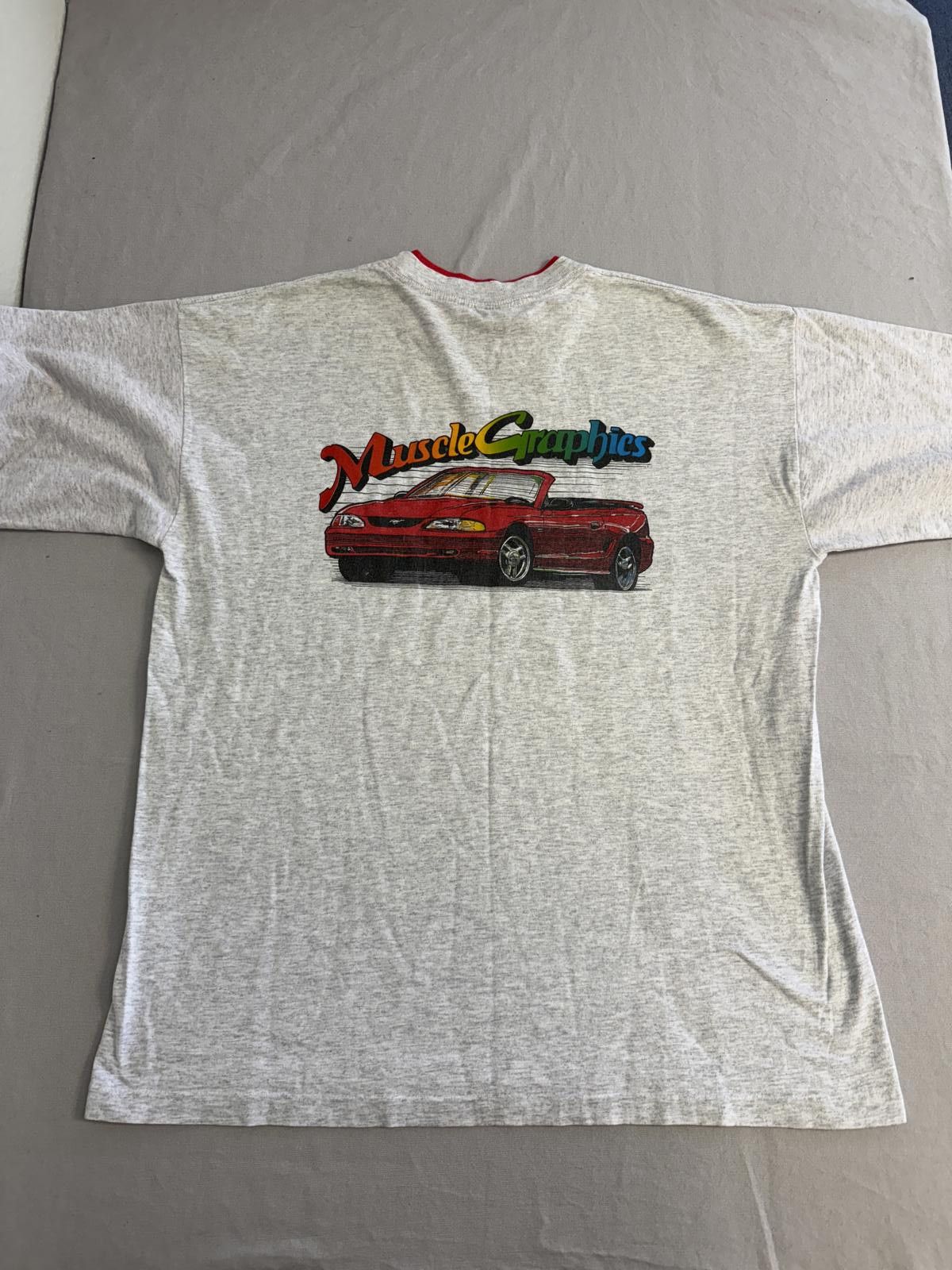 Signal Sport Vintage Hewlett Packard HP T-shirt 1990s Mustang Convertible Size US XL / EU 56 / 4 - 3 Thumbnail