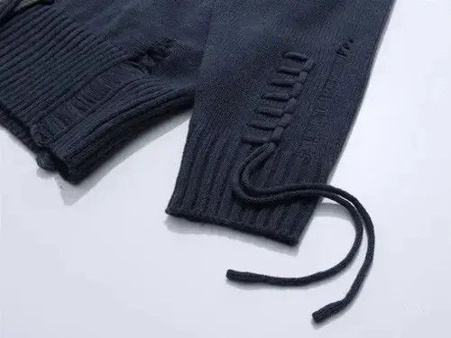 Aran Isles Knitwear Retro punk grunge distressed patchwork knitwear sweater Size US M / EU 48-50 / 2 - 6 Thumbnail