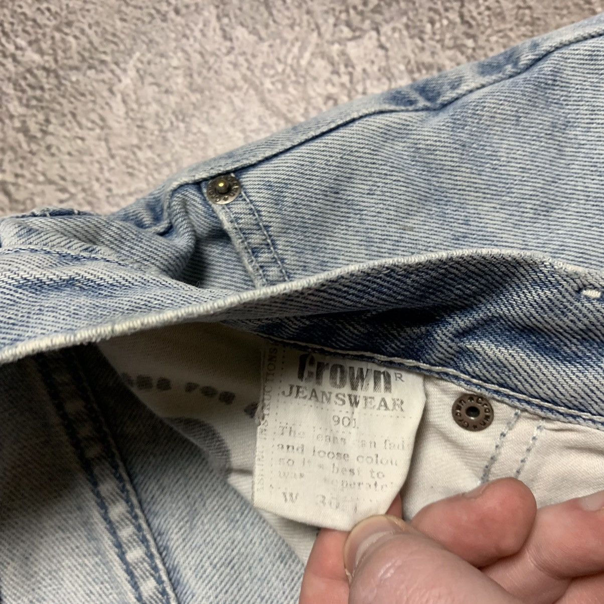 Vintage Vintage 90s Distressed Flared Jeans Grunge Baggy Y2K Logo 30 Size US 30 / EU 46 - 8 Thumbnail