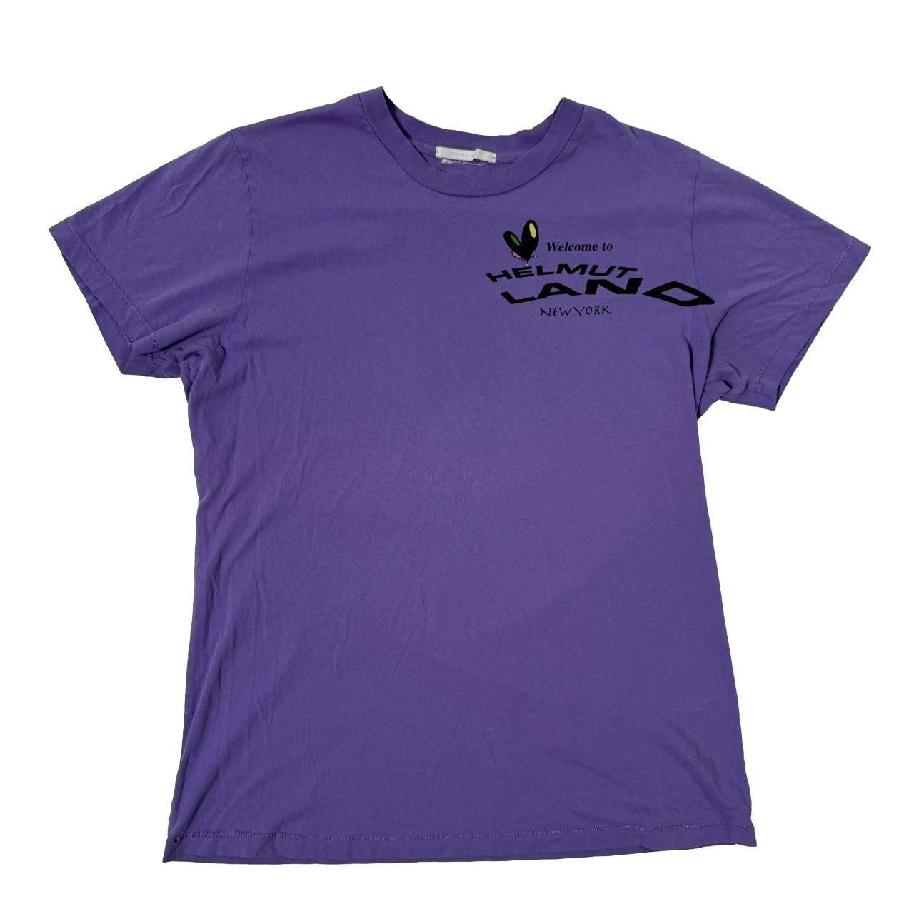Helmut Lang Helmut Lang Land Map Graphic T-Shirt Purple Size US L / EU 52-54 / 3 - 1 Thumbnail