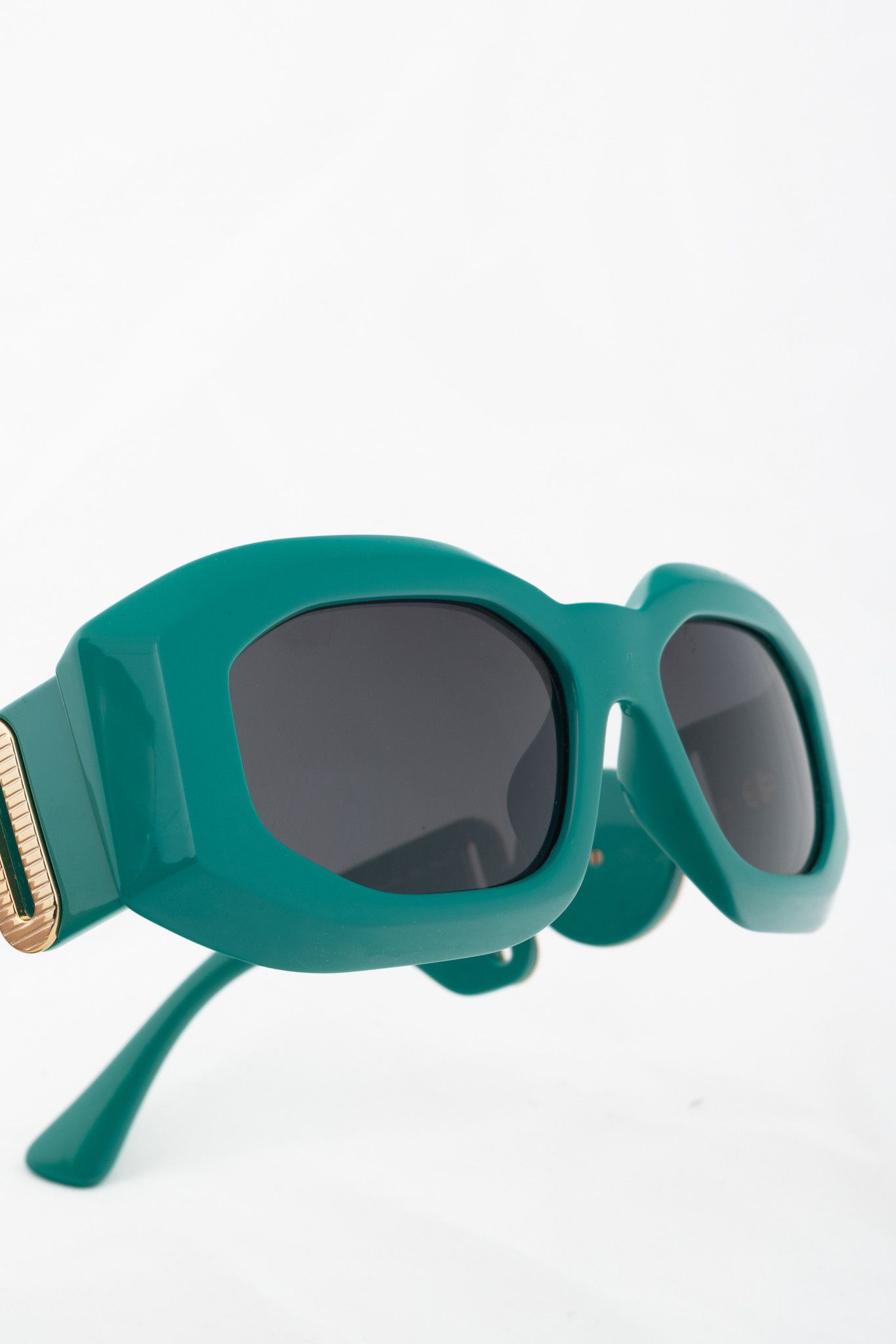 Versace Versace VE4425U Green Medusa-Logo Rectangular Sunglasses Size ONE SIZE - 5 Thumbnail