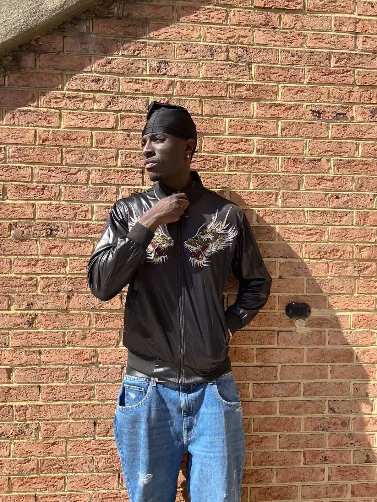 Vintage Freedom Dragon Tattoo Leather Jacket | Grailed