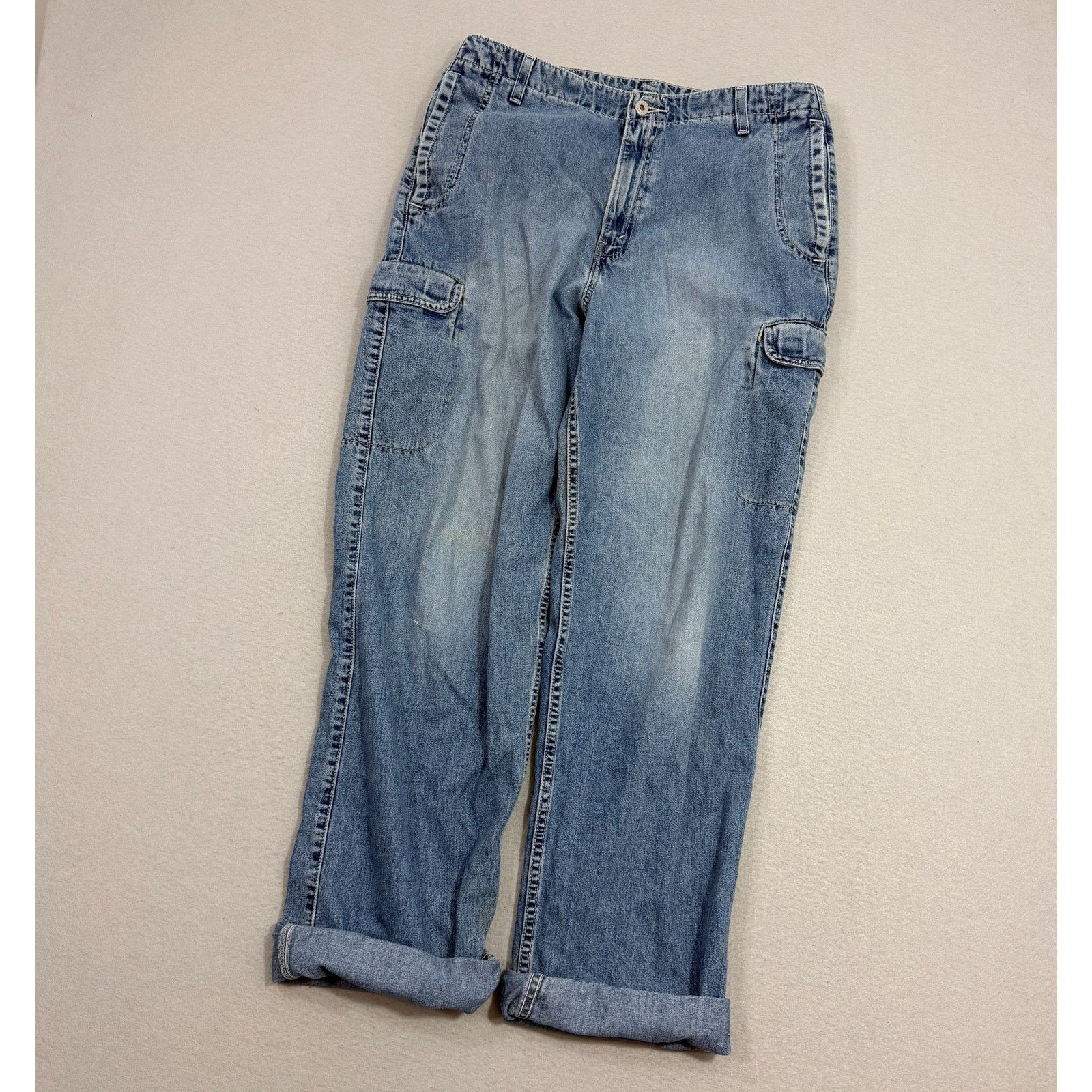 Levi's Vintage Levis Dry Goods Cargo Jeans Mens 34x34 90s 1999 Size US 34 / EU 50 - 1 Thumbnail