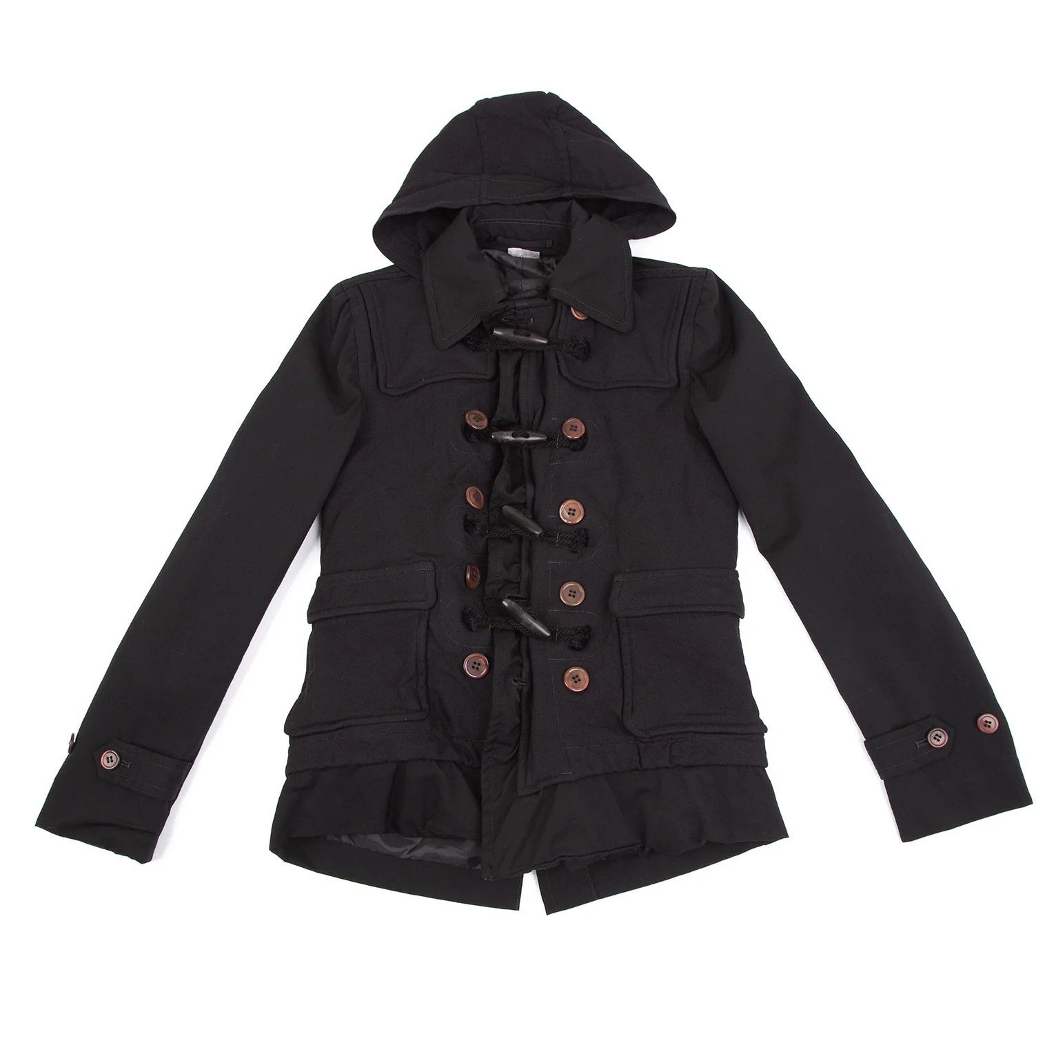 Comme des Garcons Homme Plus Poly Toggle Button Jacket in Black XS Size US XS / EU 42 / 0 - 1 Preview