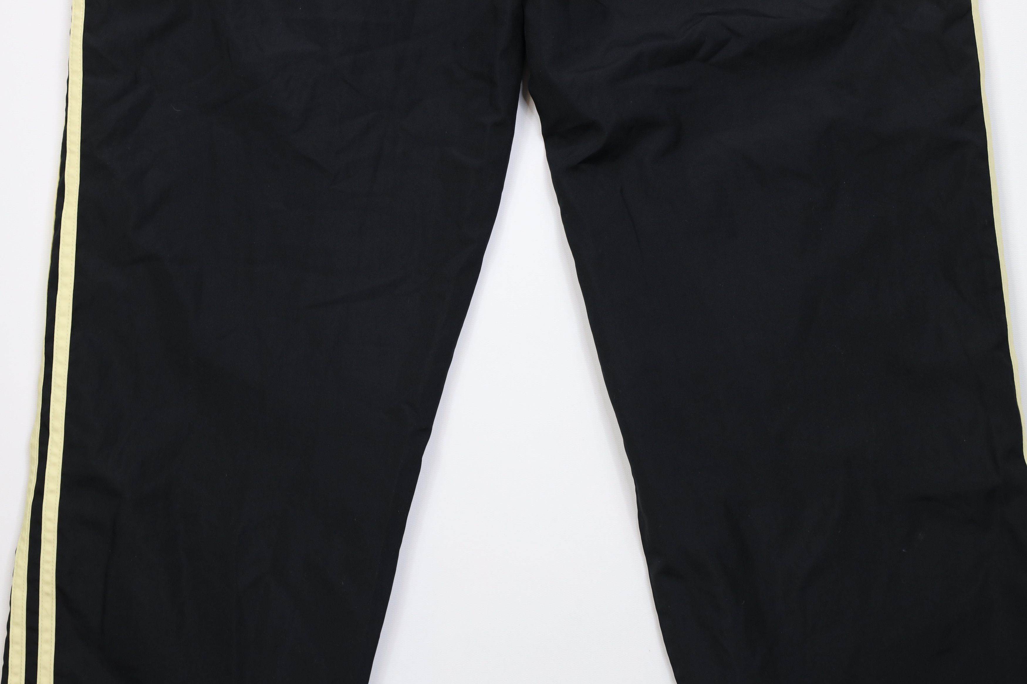 Adidas Vintage Y2K Adidas Striped Lined Wide Leg Windbreaker Pants Size 30" / US 8 / IT 44 - 12 Thumbnail