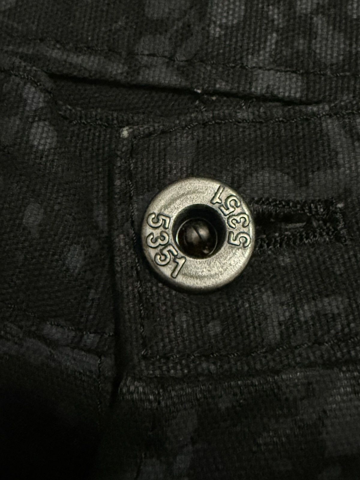 If Six Was Nine 5351 Pour les Homme Artisanal Studs Blackout Splatter Pants Size US 30 / EU 46 - 19 Thumbnail