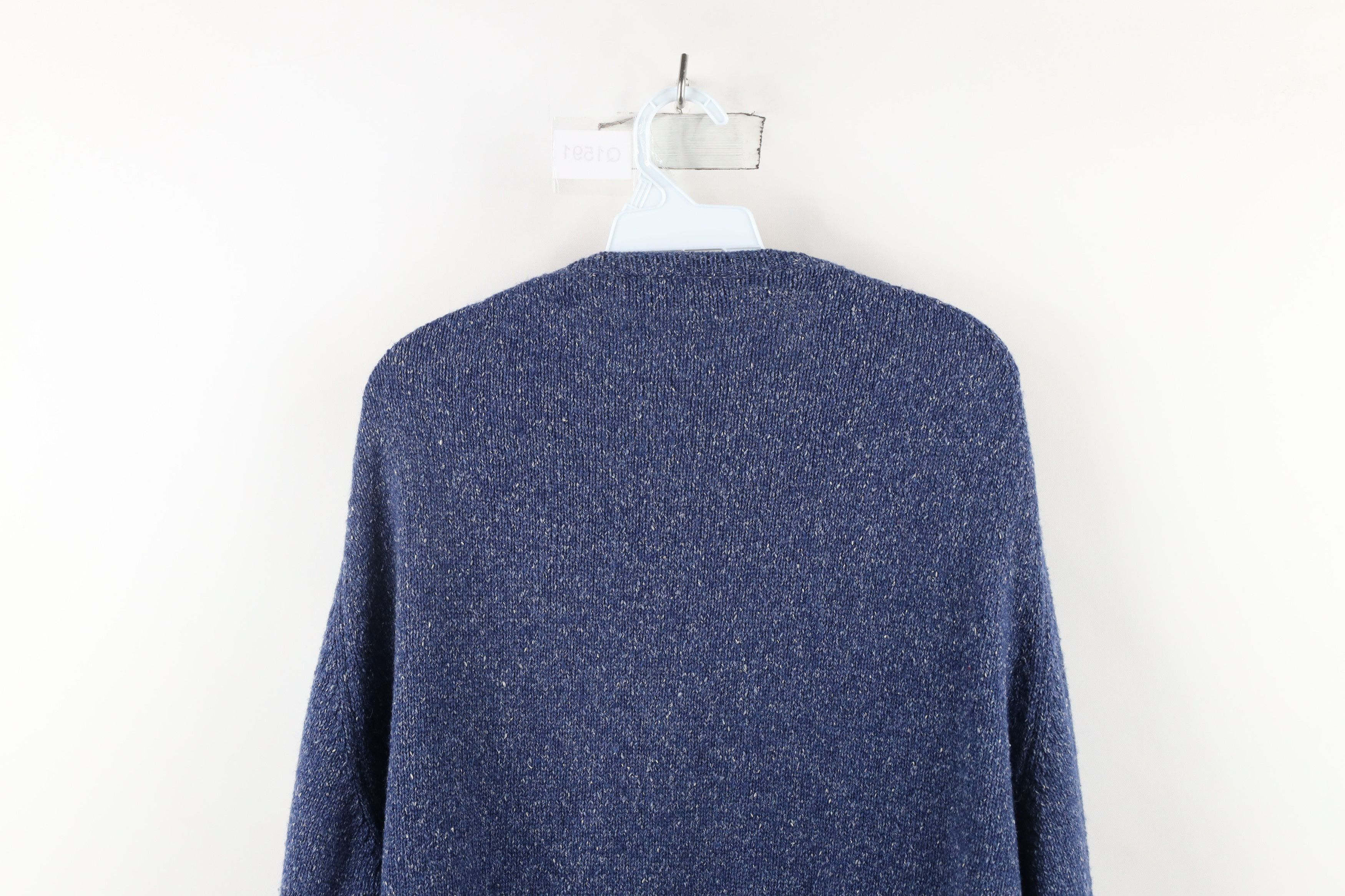 Vintage Vintage 90s Streetwear Silk Blend Knit Sweater Heather Blue Size US XL / EU 56 / 4 - 11 Thumbnail