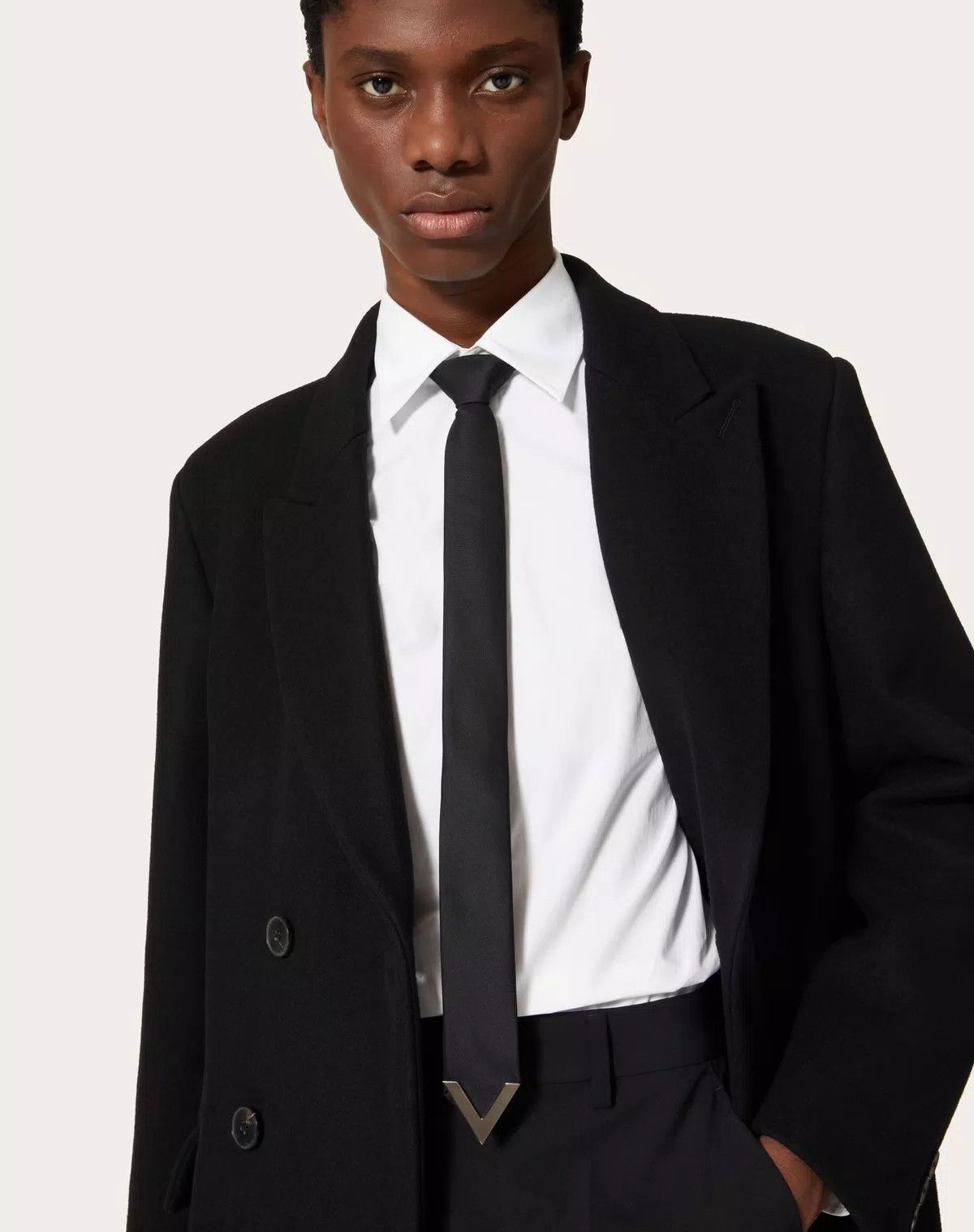 Valentino oc11z0625 Size: OS/ Tie in Black Size ONE SIZE - 5 Thumbnail