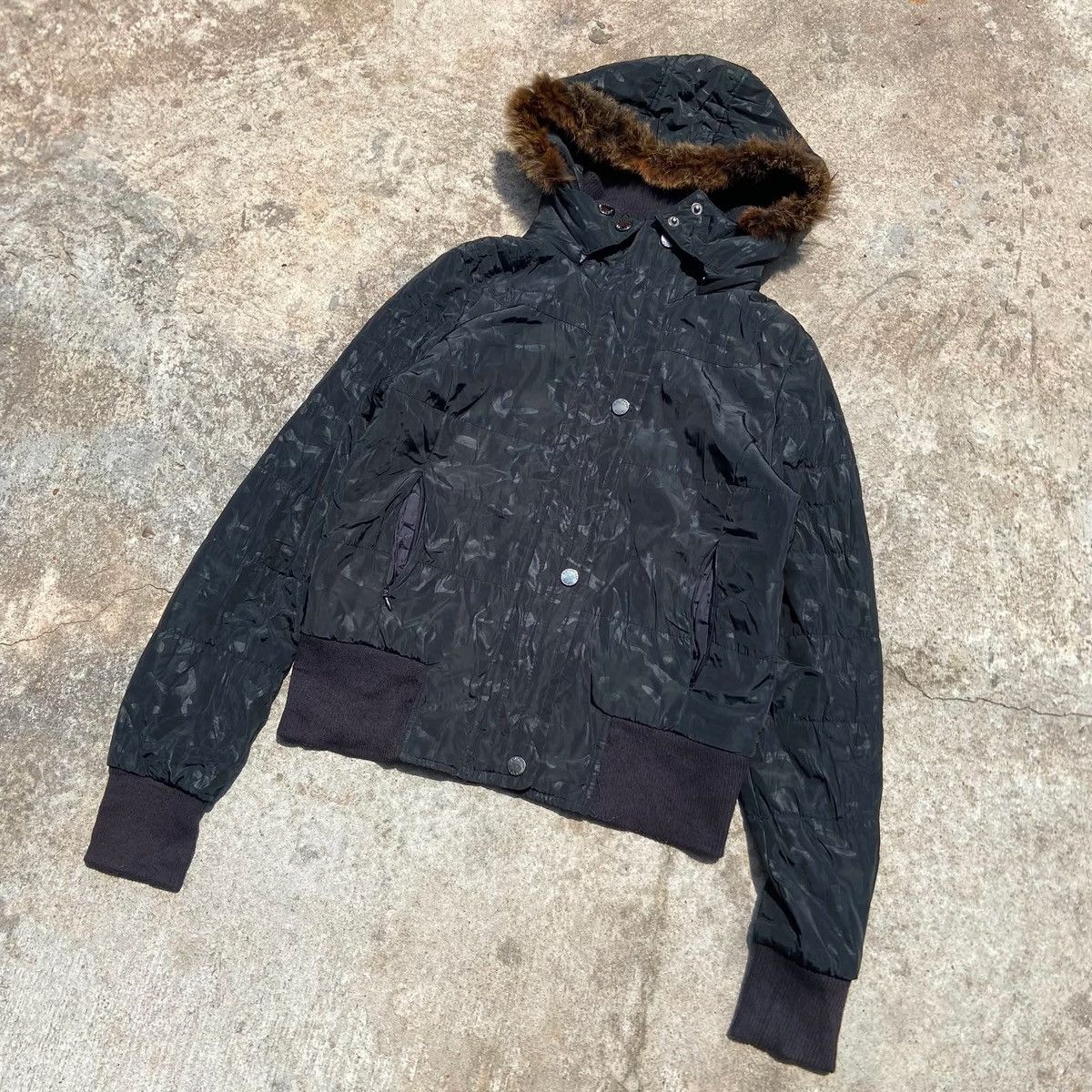 Japanese Brand ❌SOLD❌NATURALLY JOJO Fur Hood Crop Jacket Size M / US 6-8 / IT 42-44 - 17 Thumbnail