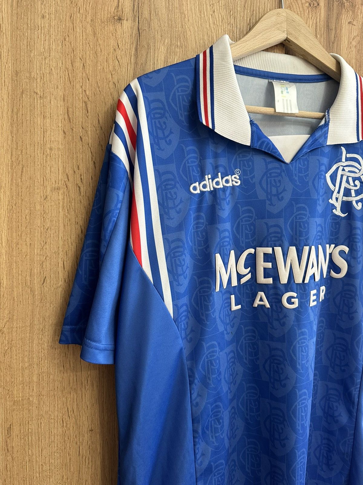 Adidas × Vintage Adidas Rangers Retro Copy Soccer Jersey Football Kit Size US M / EU 48-50 / 2 - 4 Thumbnail