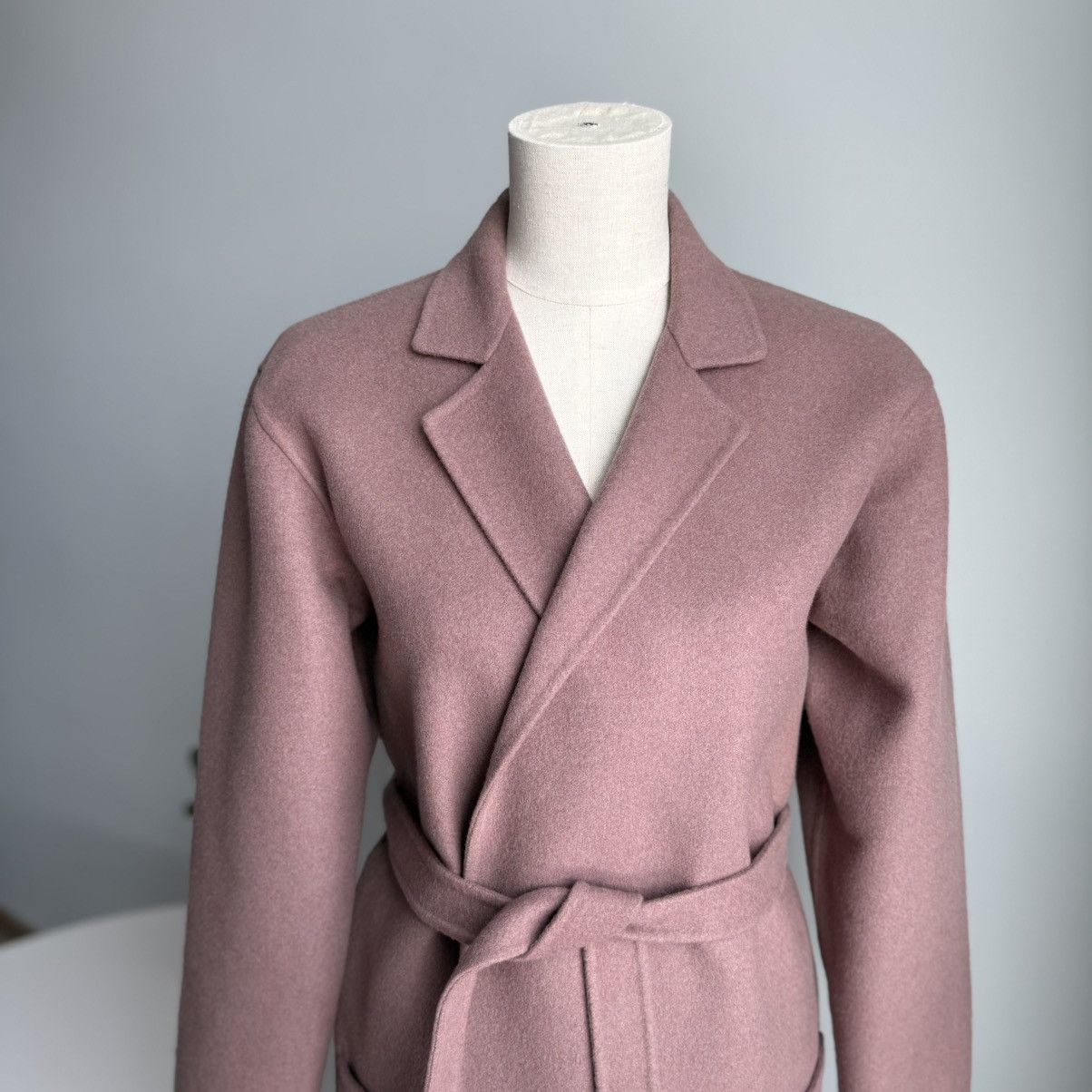 Bottega Veneta Bottega Veneta 100% Cashmere Belted Trench Coat Pink Size S / US 4 / IT 40 - 7 Thumbnail