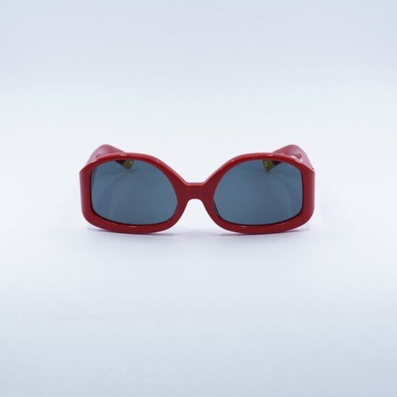Jacquemus Jacquemus COLAPSO JAC/15 C2 Sunglasses Red Geometric Frame Size ONE SIZE - 3 Thumbnail