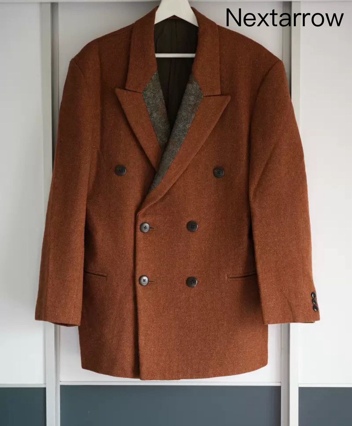 Yohji Yamamoto 88aw floral collar handmade suit