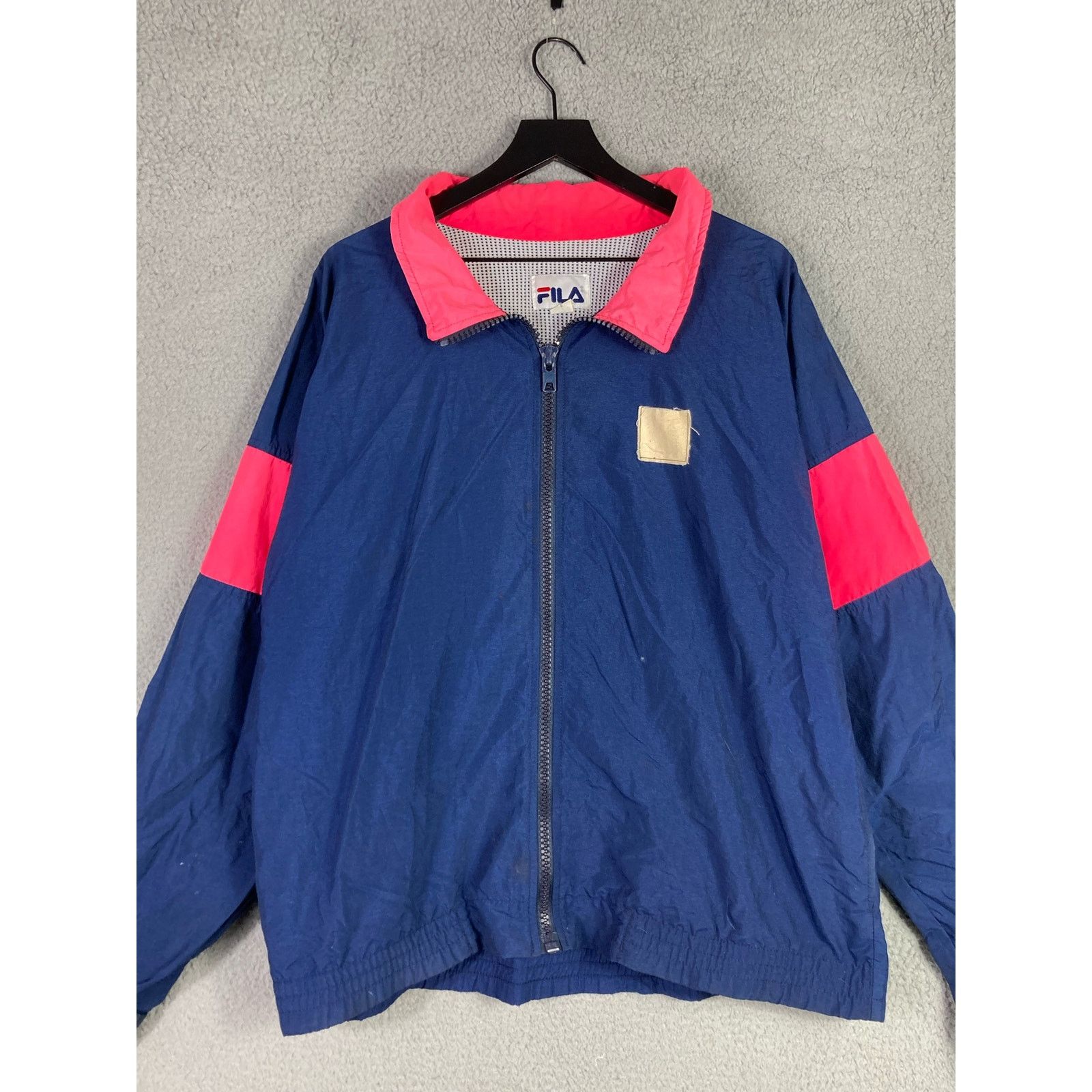 Fila Vintage Fila Jacket Neon Pink Blue Made in USA Large Size US L / EU 52-54 / 3 - 9 Thumbnail