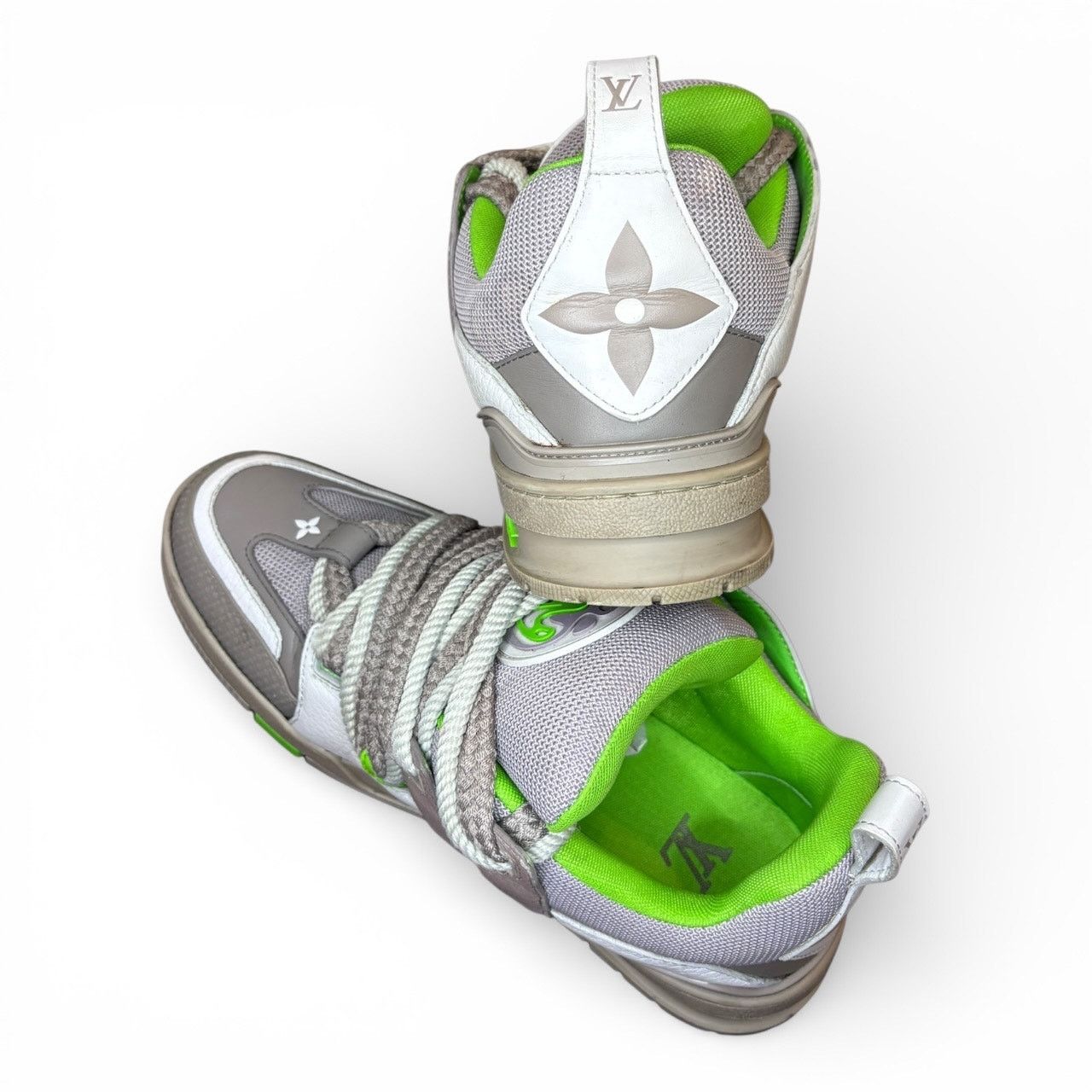 Louis Vuitton Louis Vuitton LV Skate Sneaker Grey Green | Size 7LV RUN BIG Size US 9 / EU 42 - 5 Thumbnail