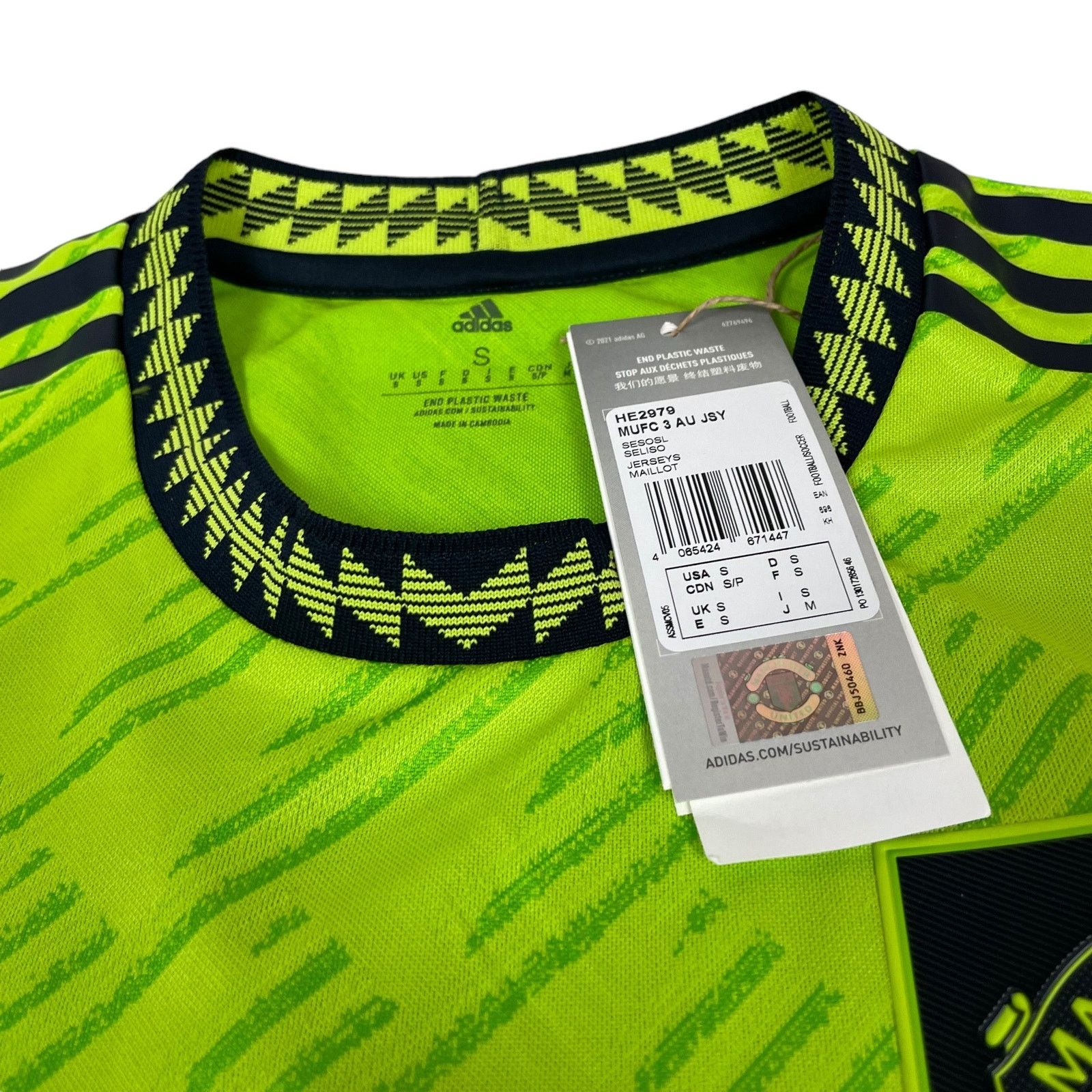 Adidas Adidas Manchester United 22/23 Third Authentic Jersey Small Size US S / EU 44-46 / 1 - 8 Thumbnail