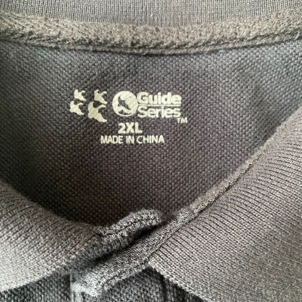 Other Guide series men 2XL short sleeve 2 button polo shirt black Size US XXL / EU 58 / 5 - 6 Thumbnail