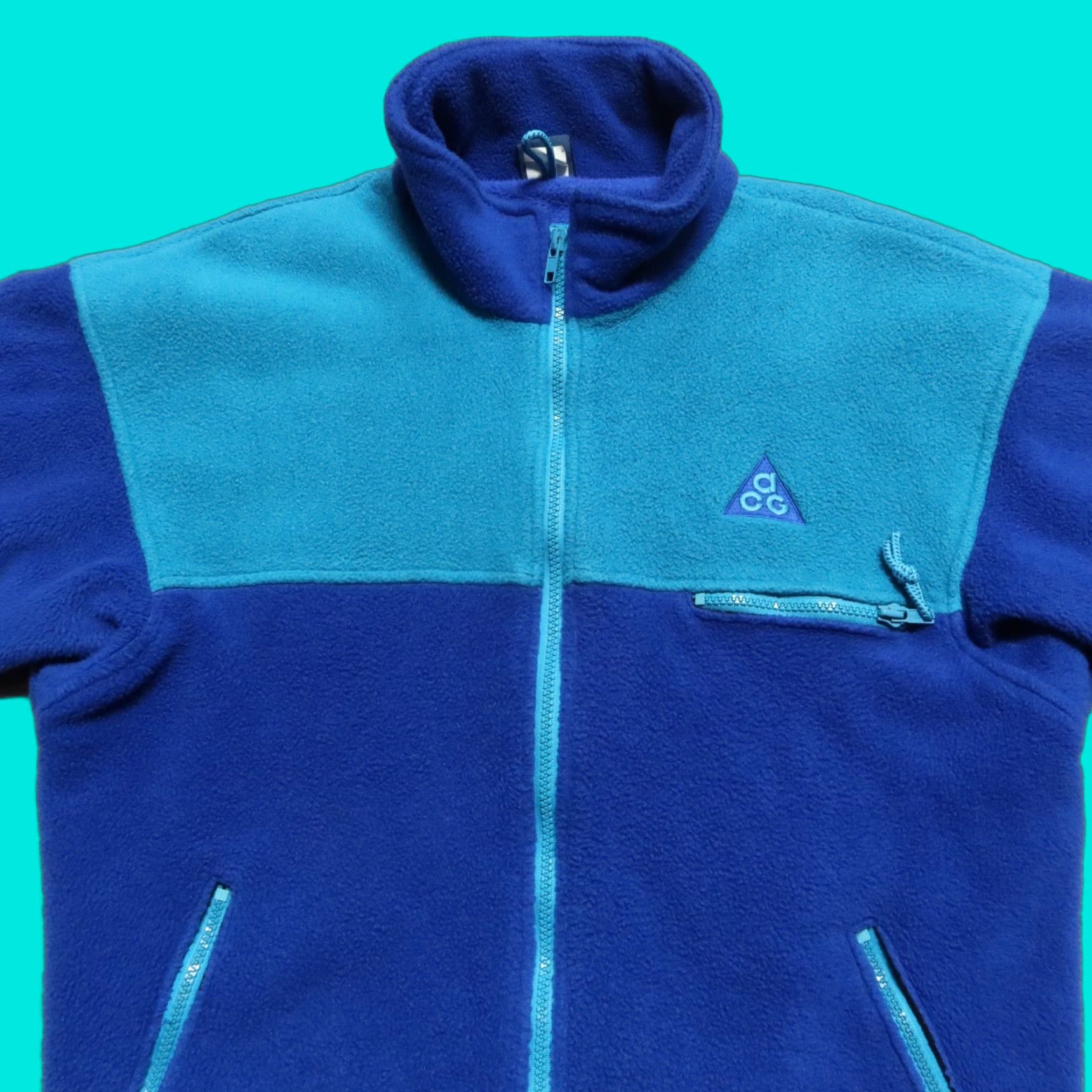 Nike VINTAGE Nike ACG Mt St Helens Fleece Jacket Men M Blue 90s Nike ACG Mt St Helens Fleece Jacket Mens M Blue Vintage 90s Size US M / EU 48-50 / 2 - 1 Thumbnail