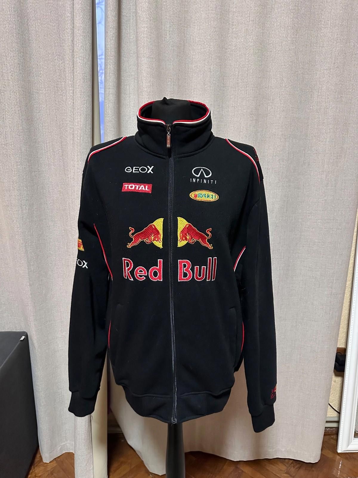 Red Bull VINTAGE RED BULL INFINITI BOMBER JACKET BLACK RACING MEN'S Size US XL / EU 56 / 4 - 1 Thumbnail