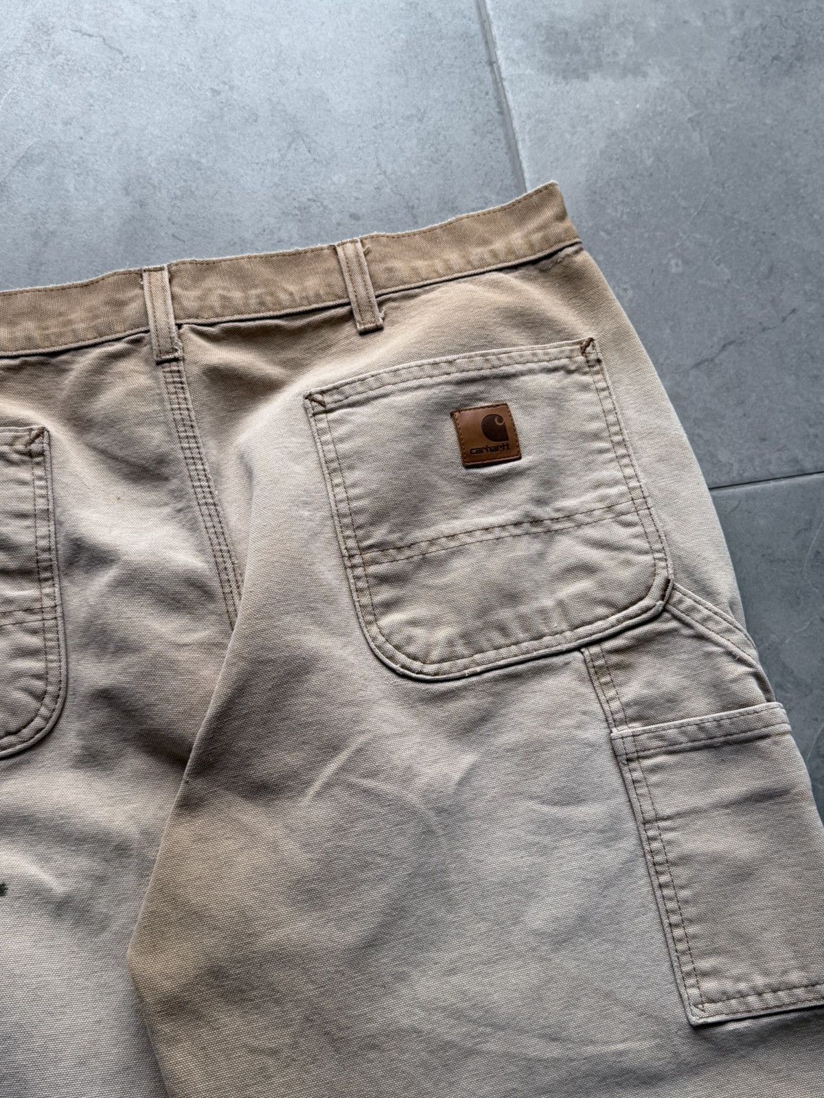 Carhartt Vintage Carhartt Brown Faded Carpenter Work Pants Size US 38 / EU 54 - 2 Thumbnail