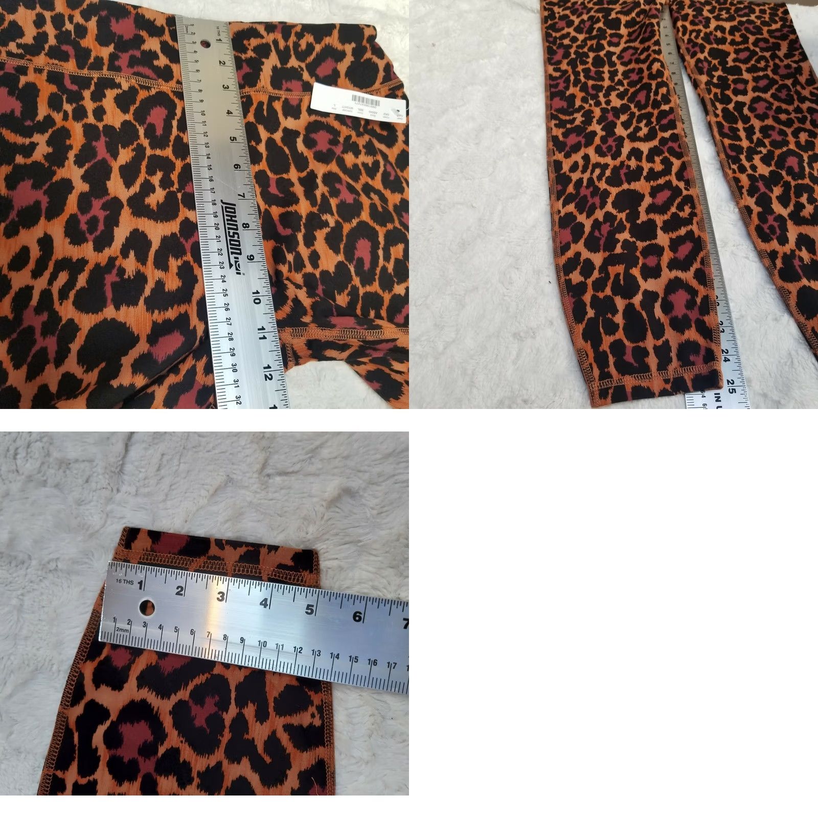 J.Crew J.Crew Womens Leopard Leggings 7/8 High-Rise Stretch Pants Large Multicolor Yoga Casual Size 36" / US 14 / IT 50 - 8 Thumbnail