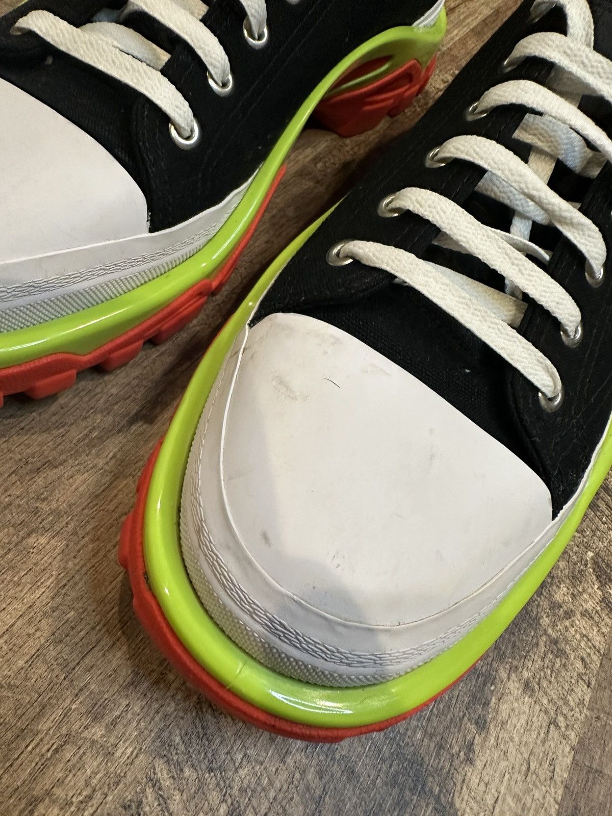 Adidas × Raf Simons Raf Simons x Adidas Detroit Runner Black Silver Slime Size US 12 / EU 45 - 3 Thumbnail
